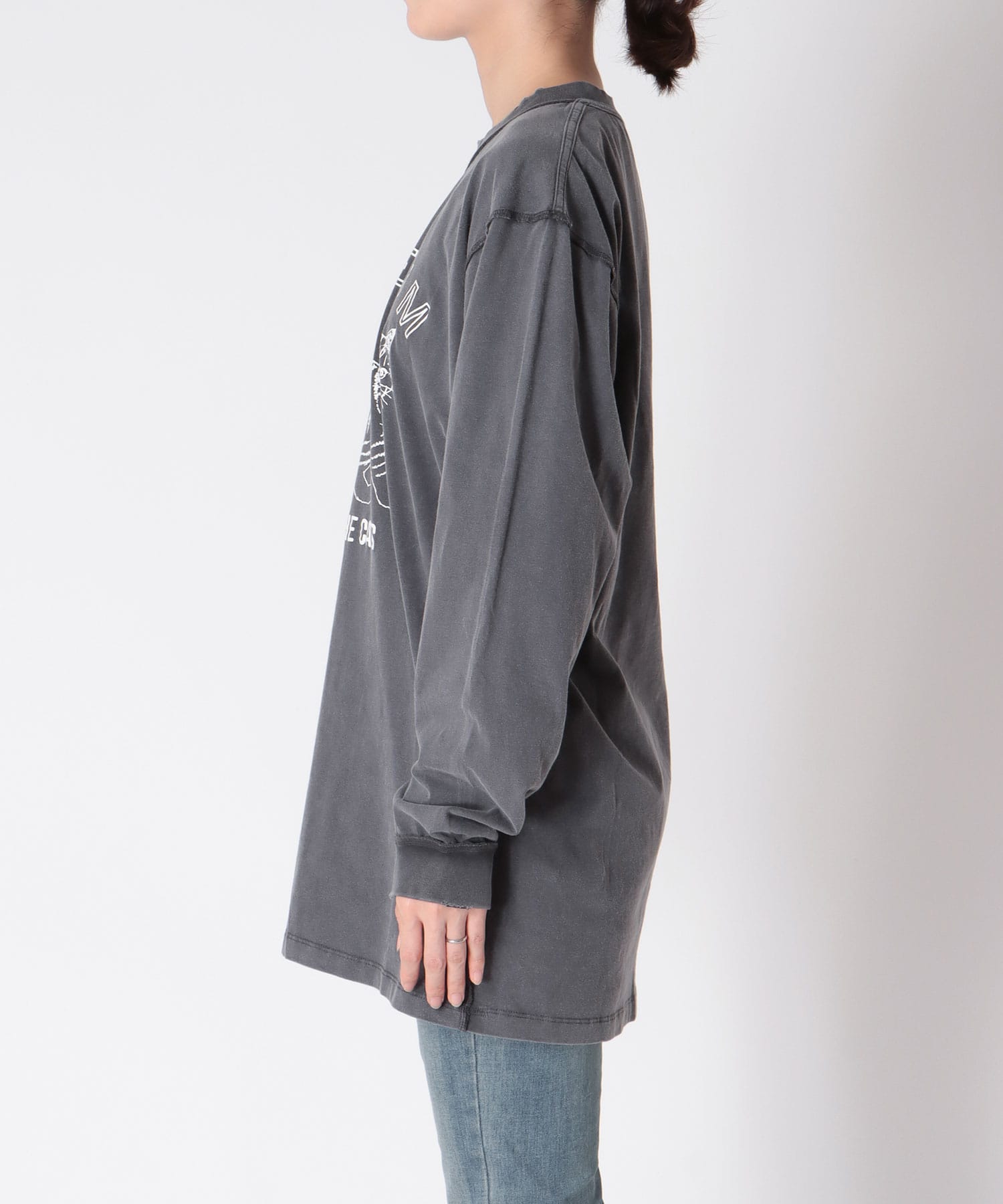 CATピグメントロングTシャツ