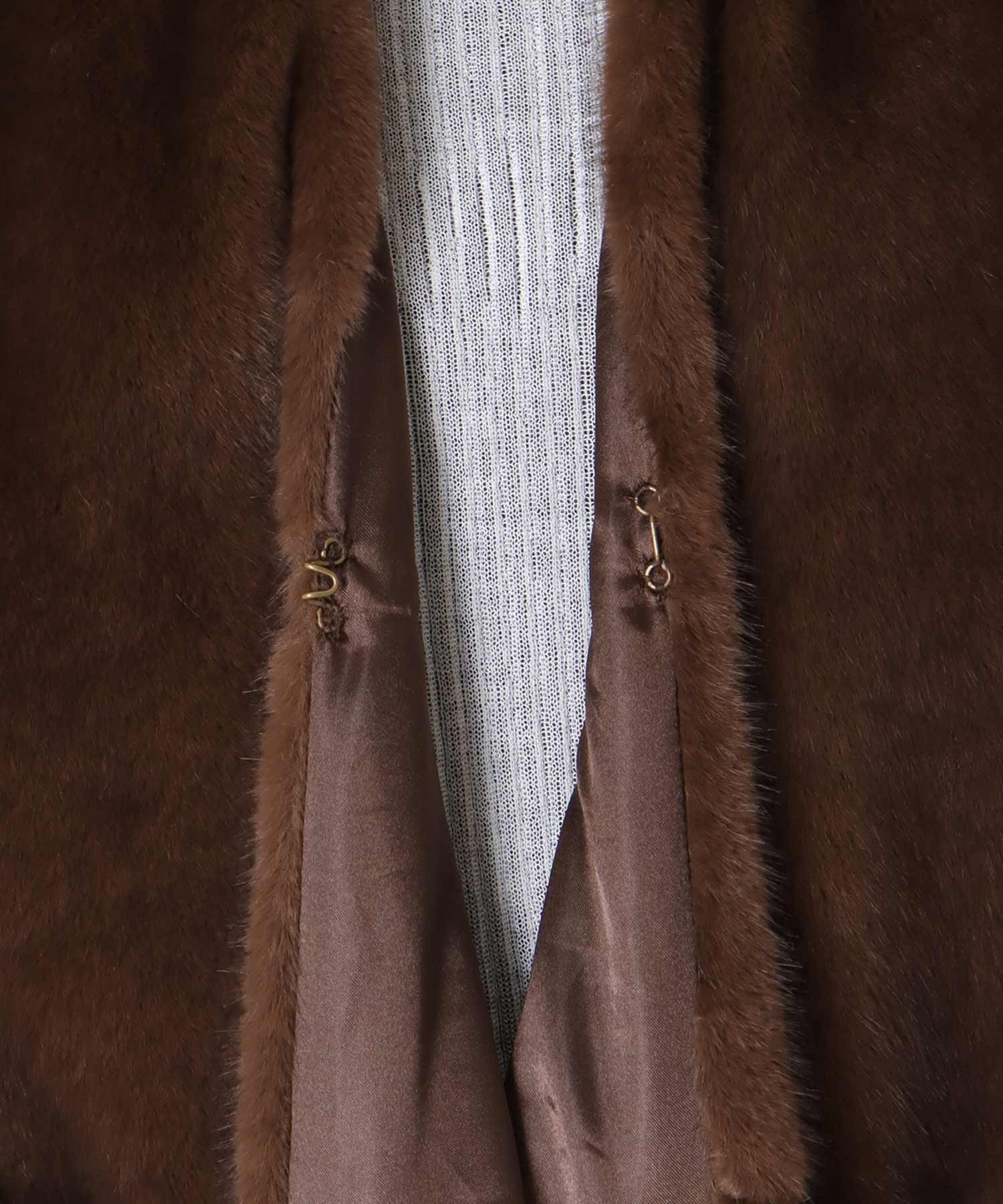 ミンクフェイクファーストール