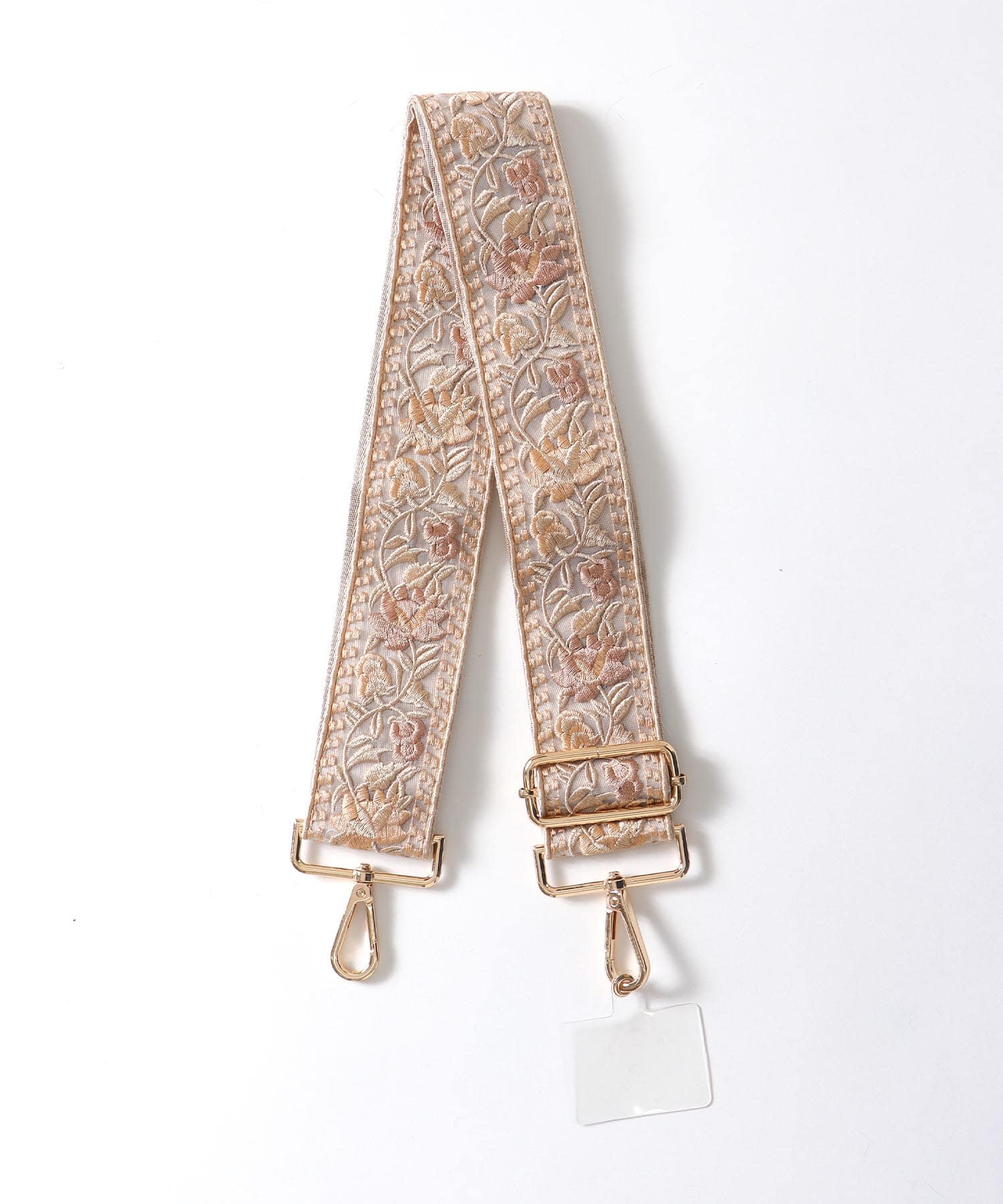 フラワー刺繍2WAYショルダーストラップ