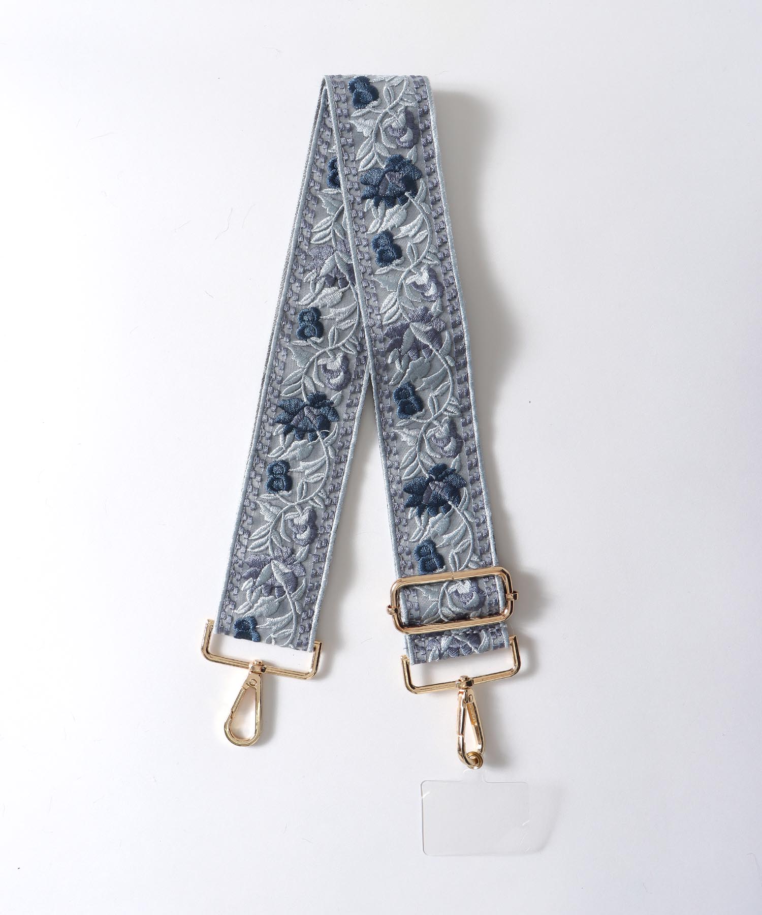 フラワー刺繍2WAYショルダーストラップ