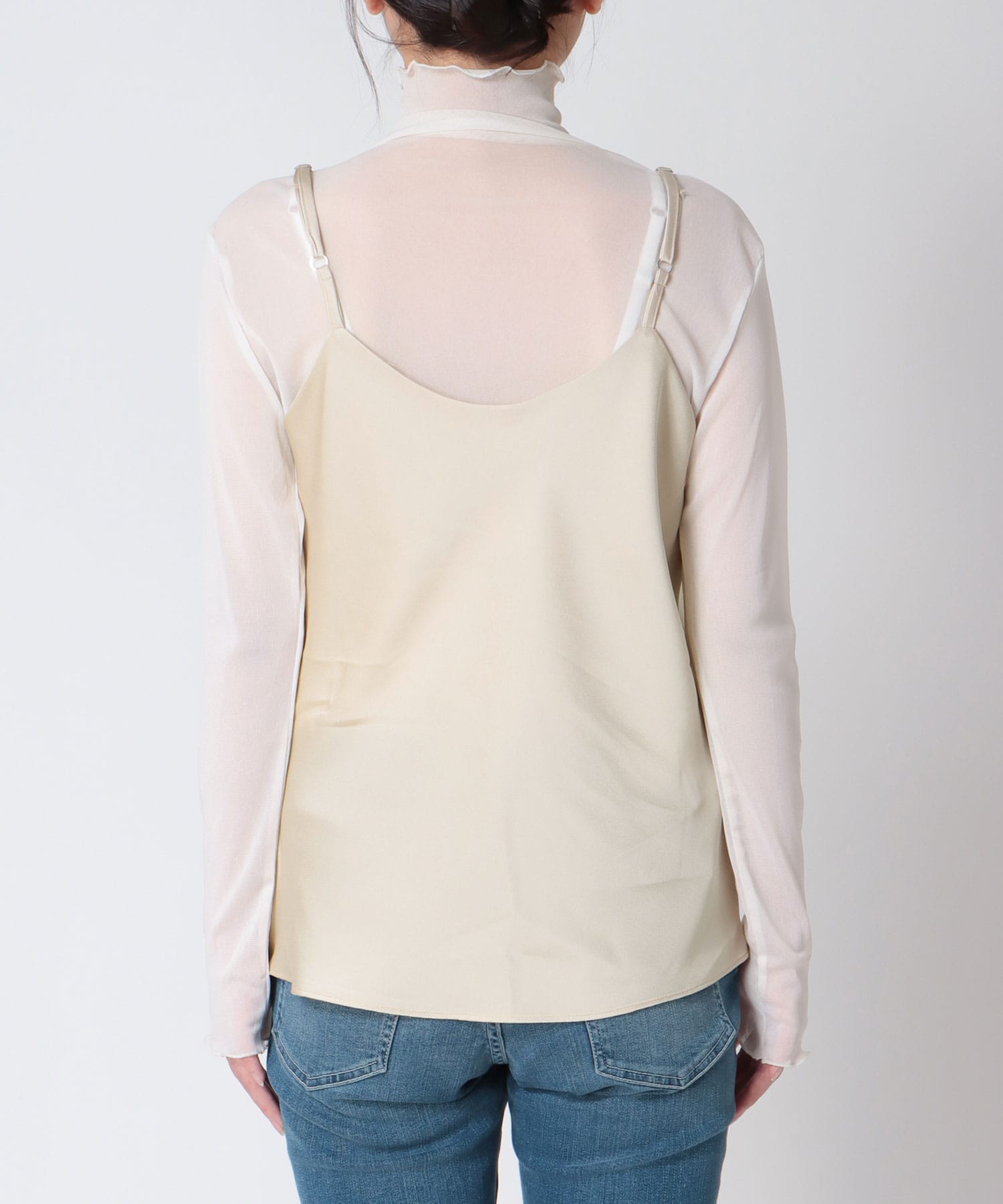 サテンキャミソール