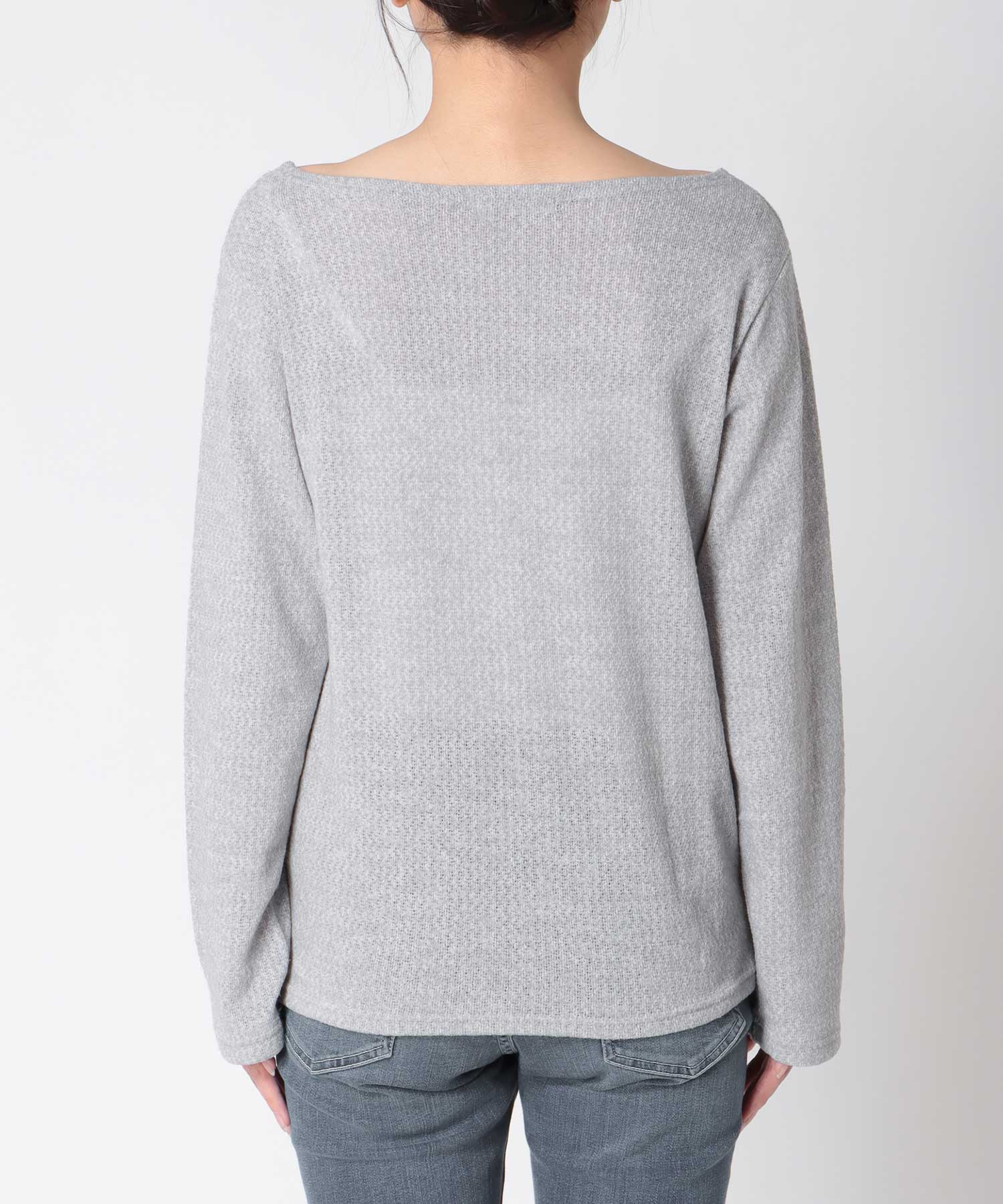 ロゴ入りレーシーニットロンT