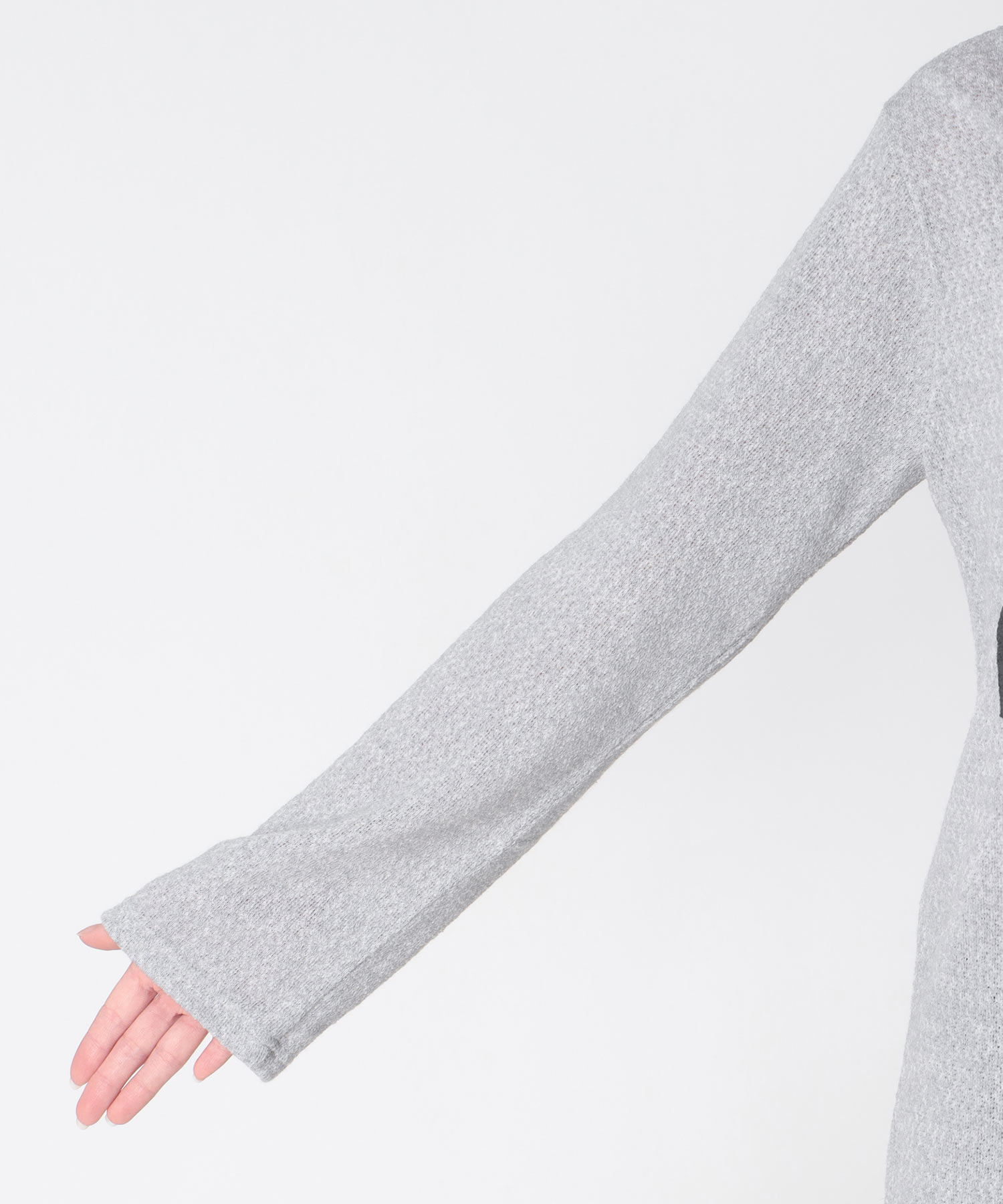 ロゴ入りレーシーニットロンT