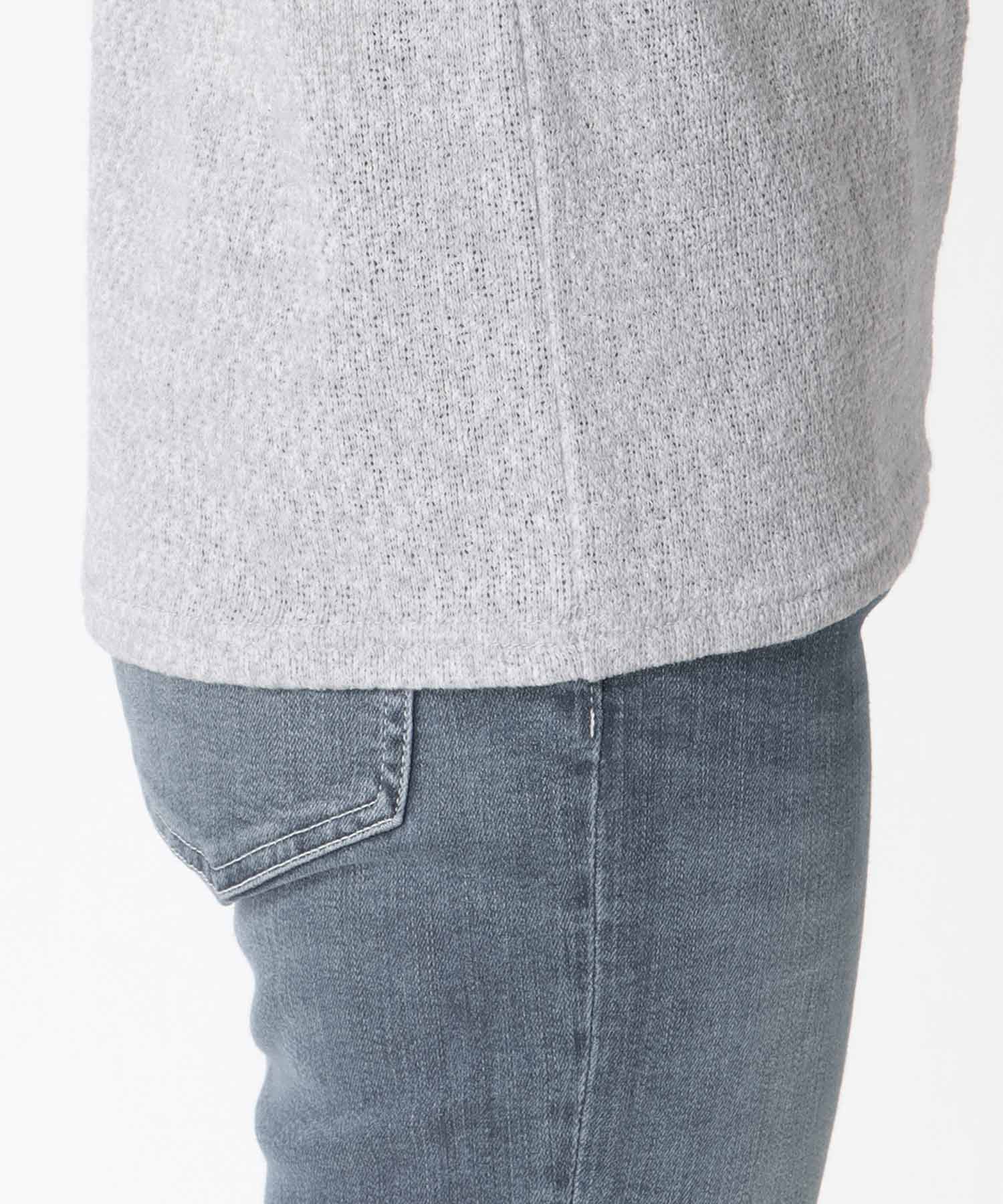 ロゴ入りレーシーニットロンT