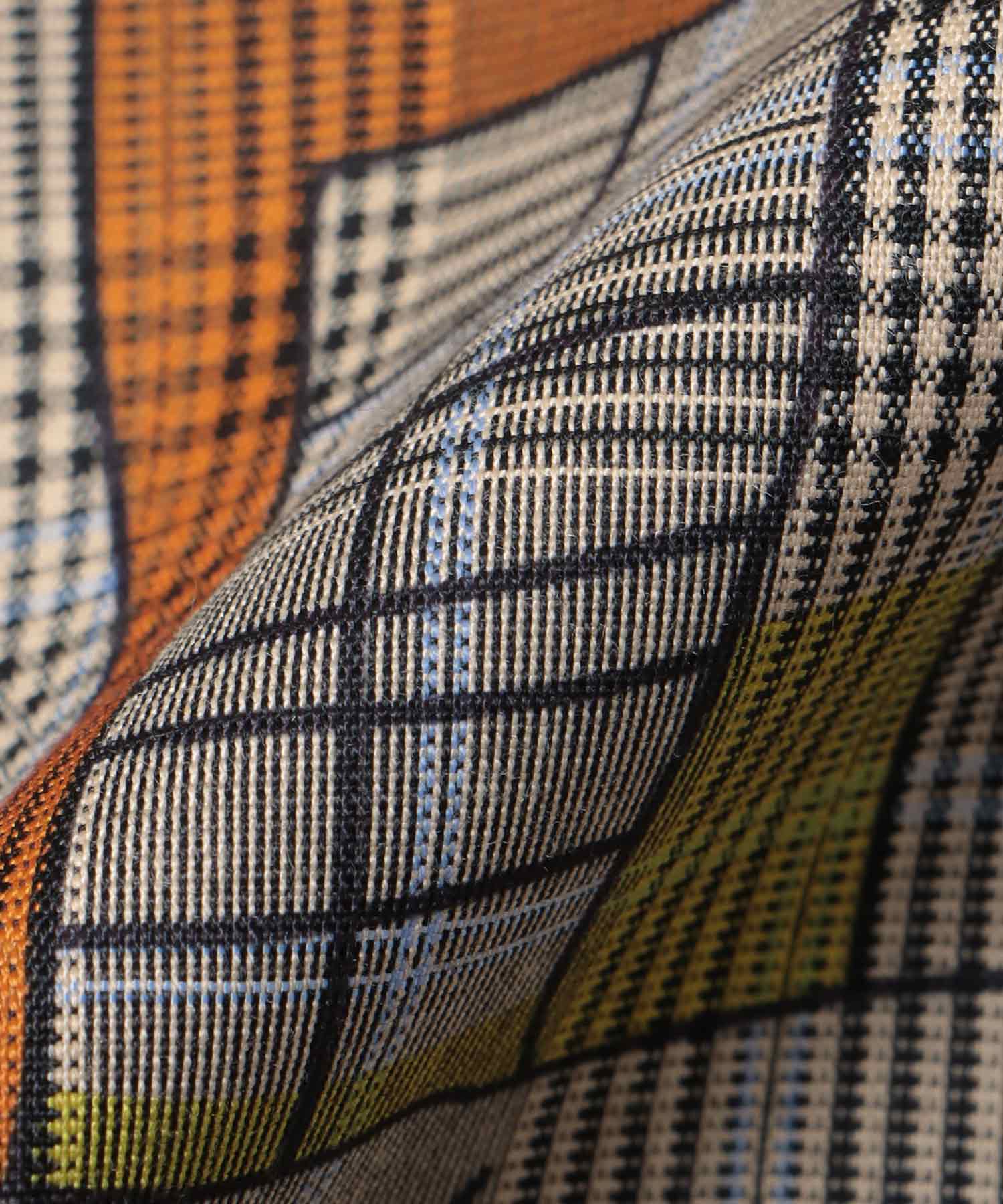 落書きプリントチェックギャザースカート