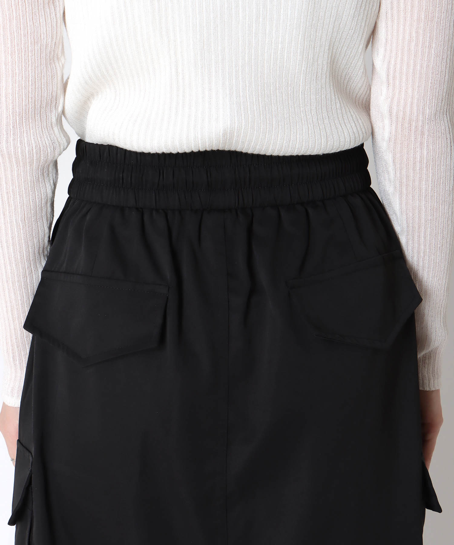 ポケット付ドロスト変形スカート