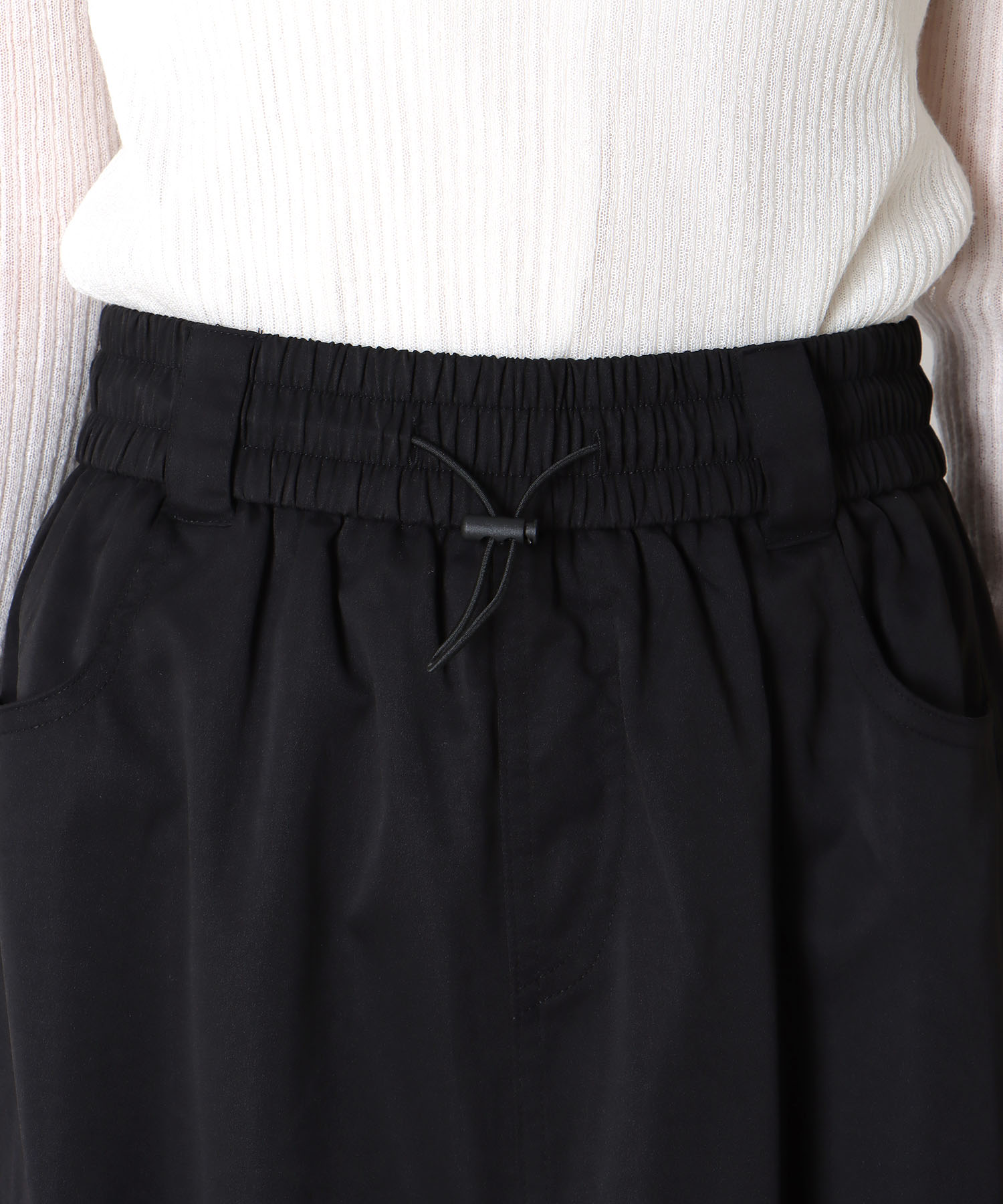 ポケット付ドロスト変形スカート