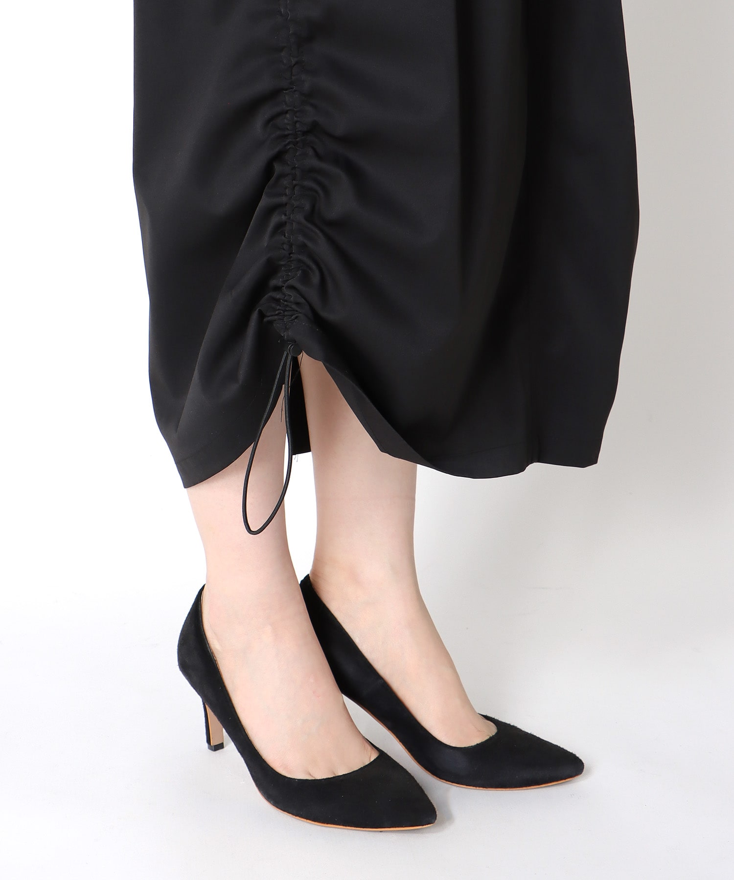 ポケット付ドロスト変形スカート