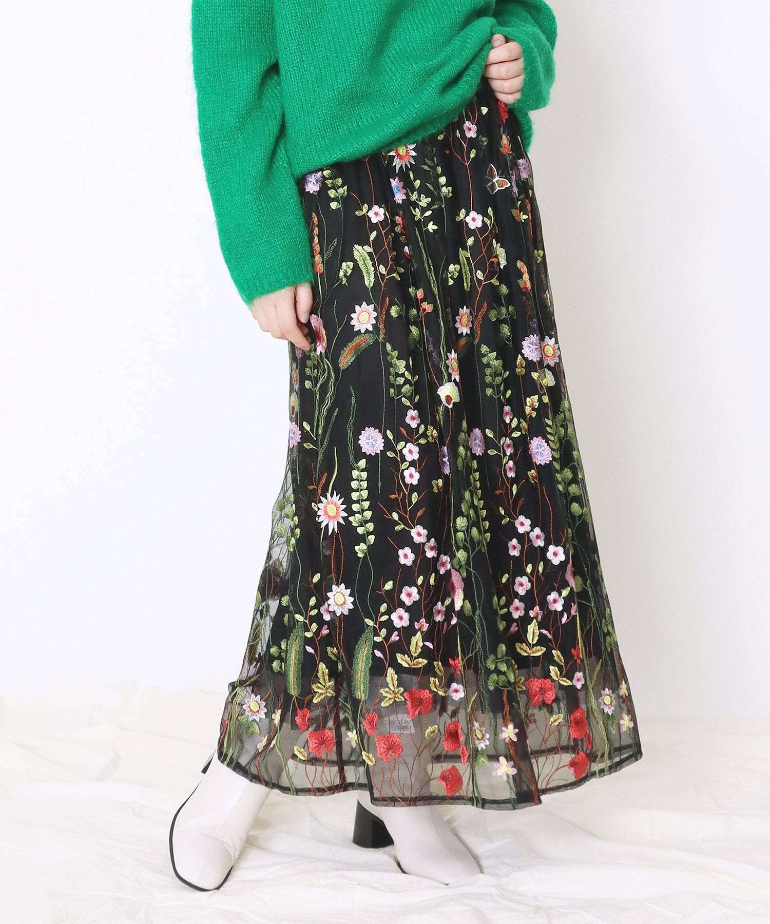 ニットスカート 刺繍 SCOSSA 美品 | www.bonitaexclusive.com