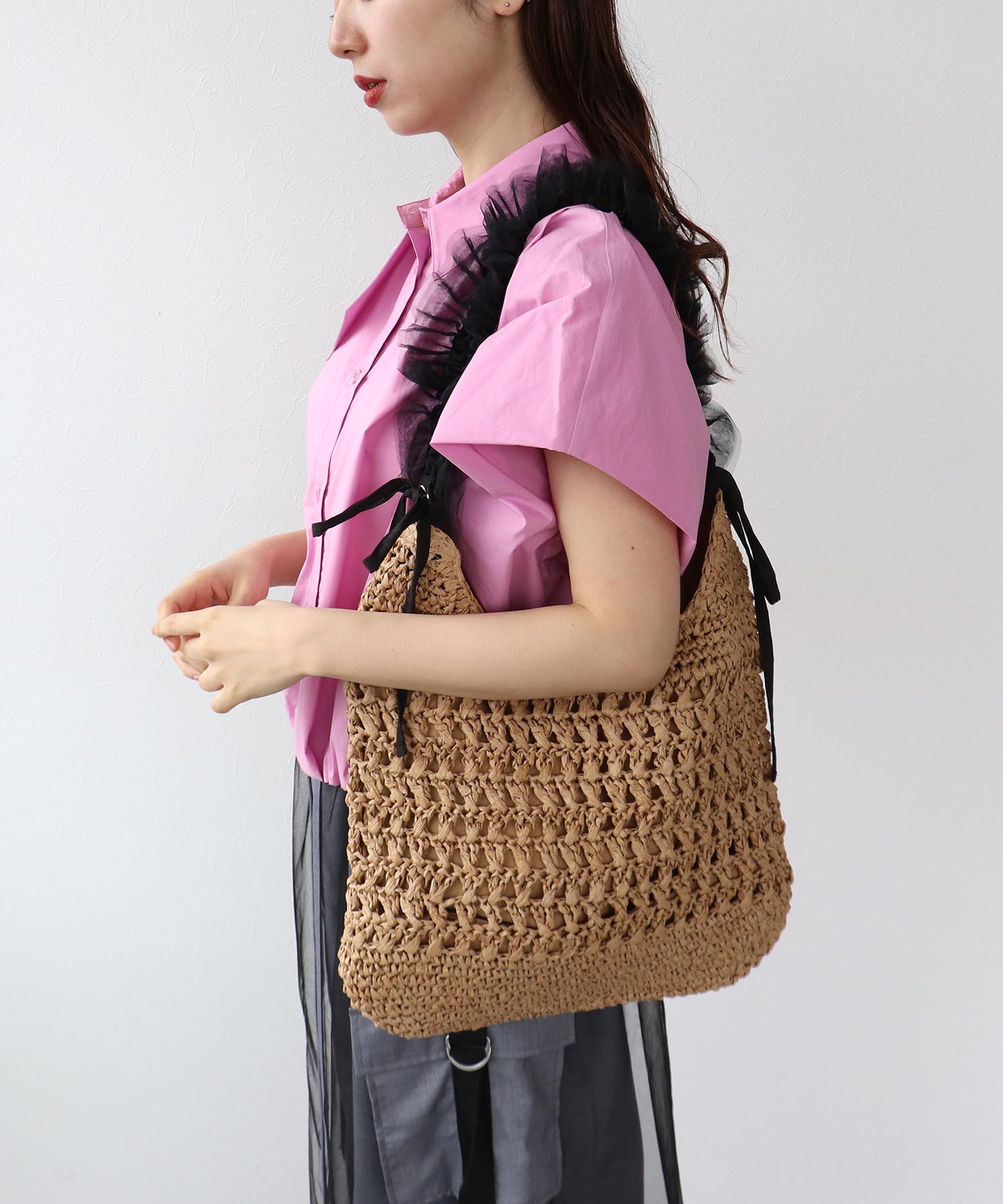 ペーパーチュールギャザーショルダー