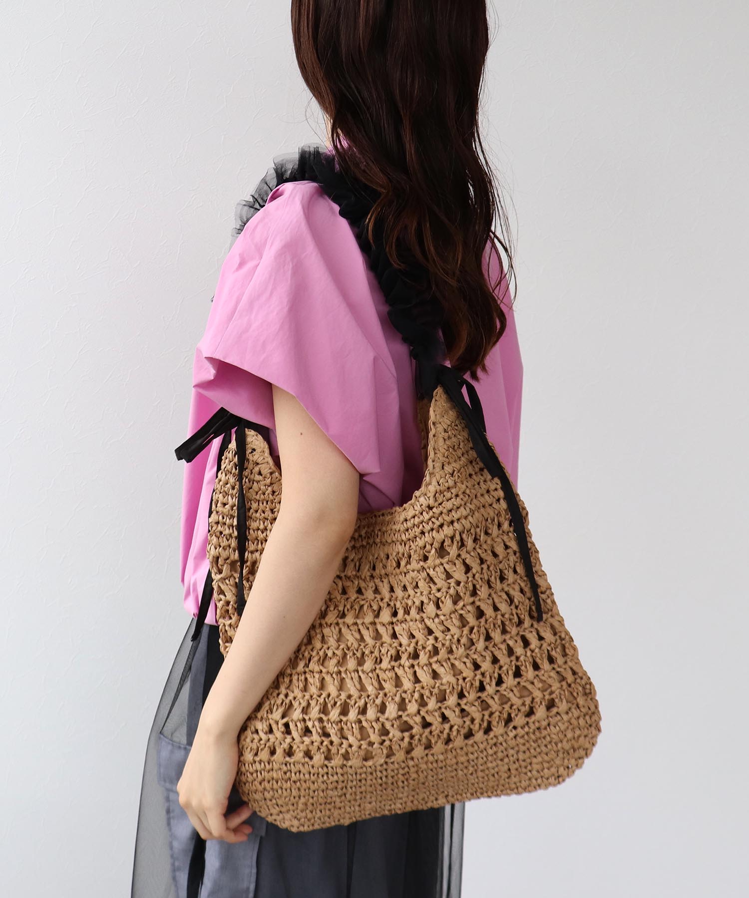 ペーパーチュールギャザーショルダー