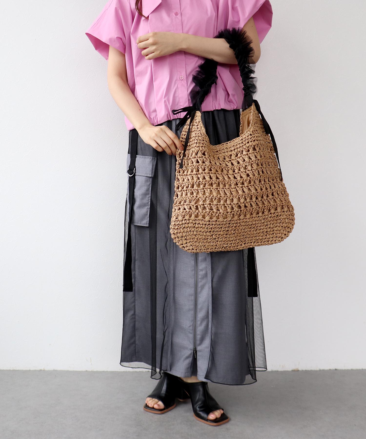 ペーパーチュールギャザーショルダー