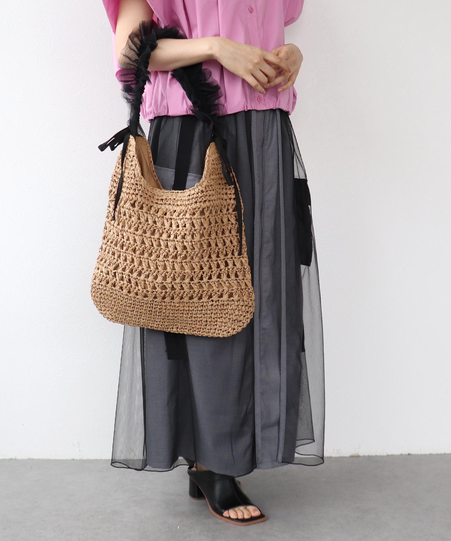 ペーパーチュールギャザーショルダー