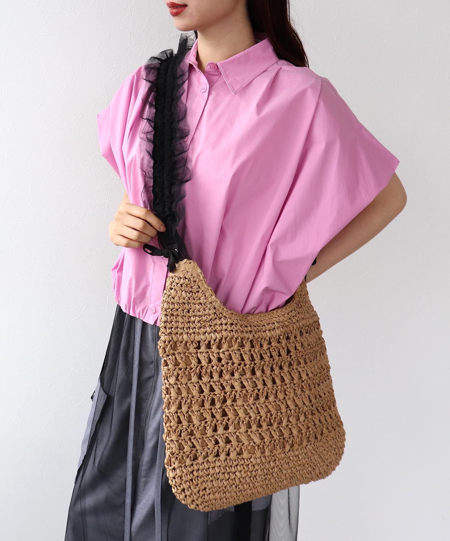 ペーパーチュールギャザーショルダー