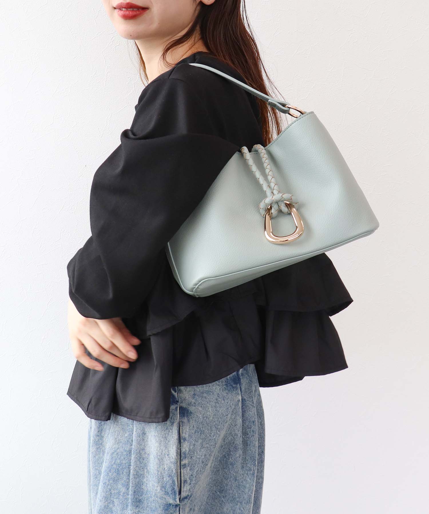 リングフラップ2WAYショルダーバッグ