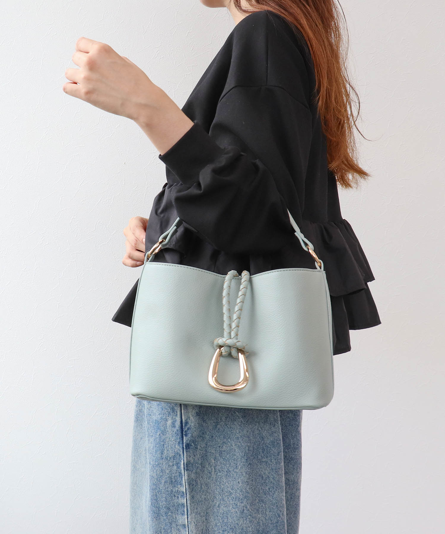 リングフラップ2WAYショルダーバッグ