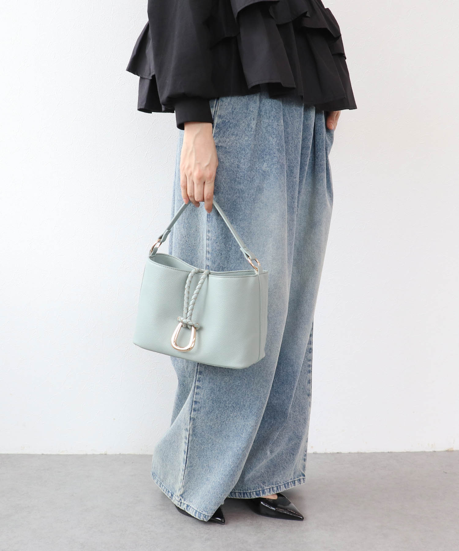 リングフラップ2WAYショルダーバッグ