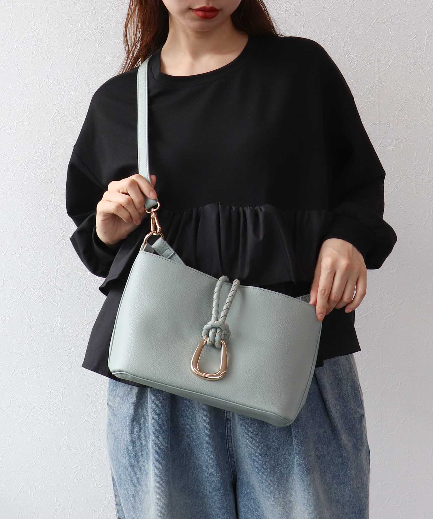 リングフラップ2WAYショルダーバッグ