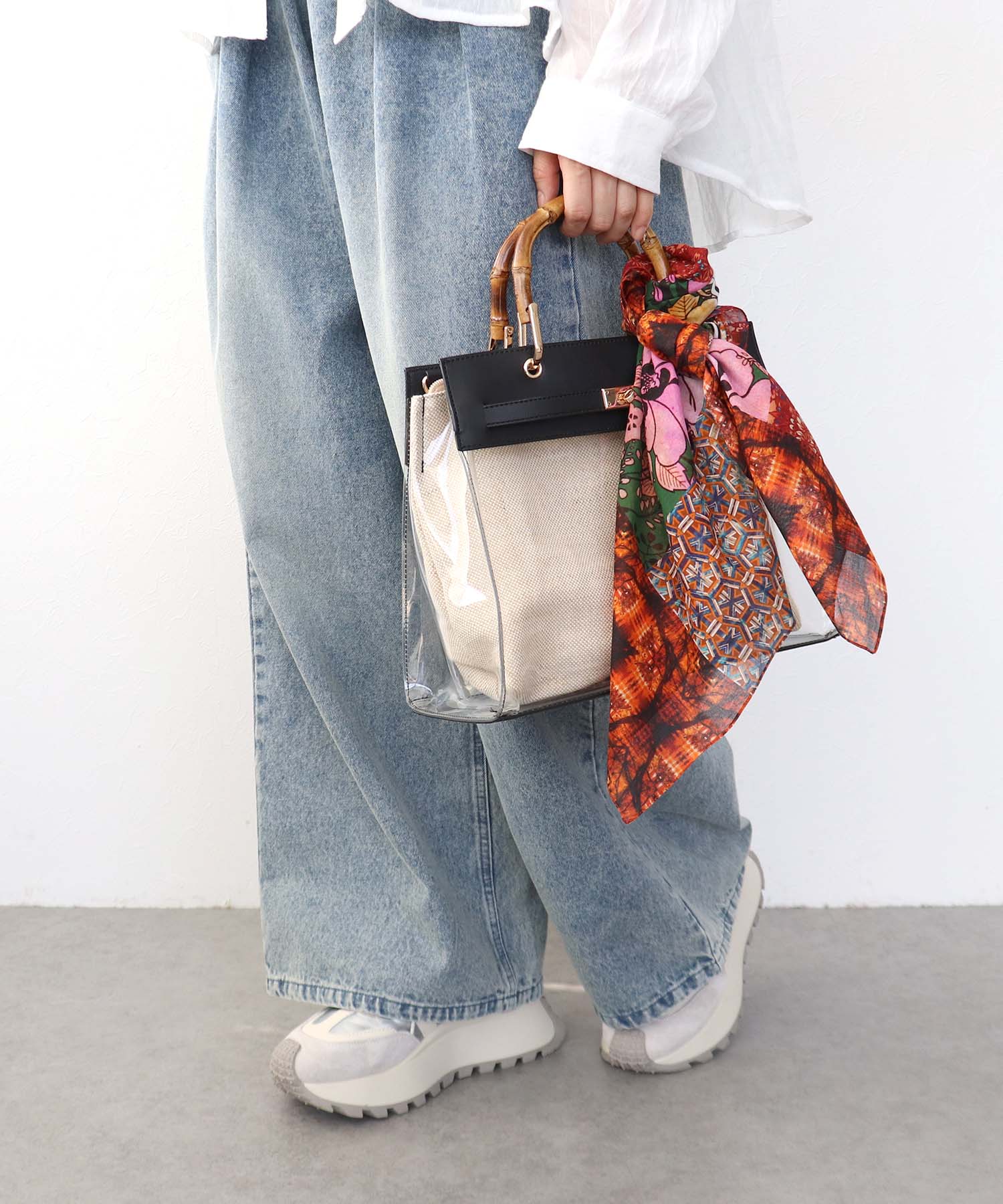 バンブーハンドル2Wayクリアバッグ