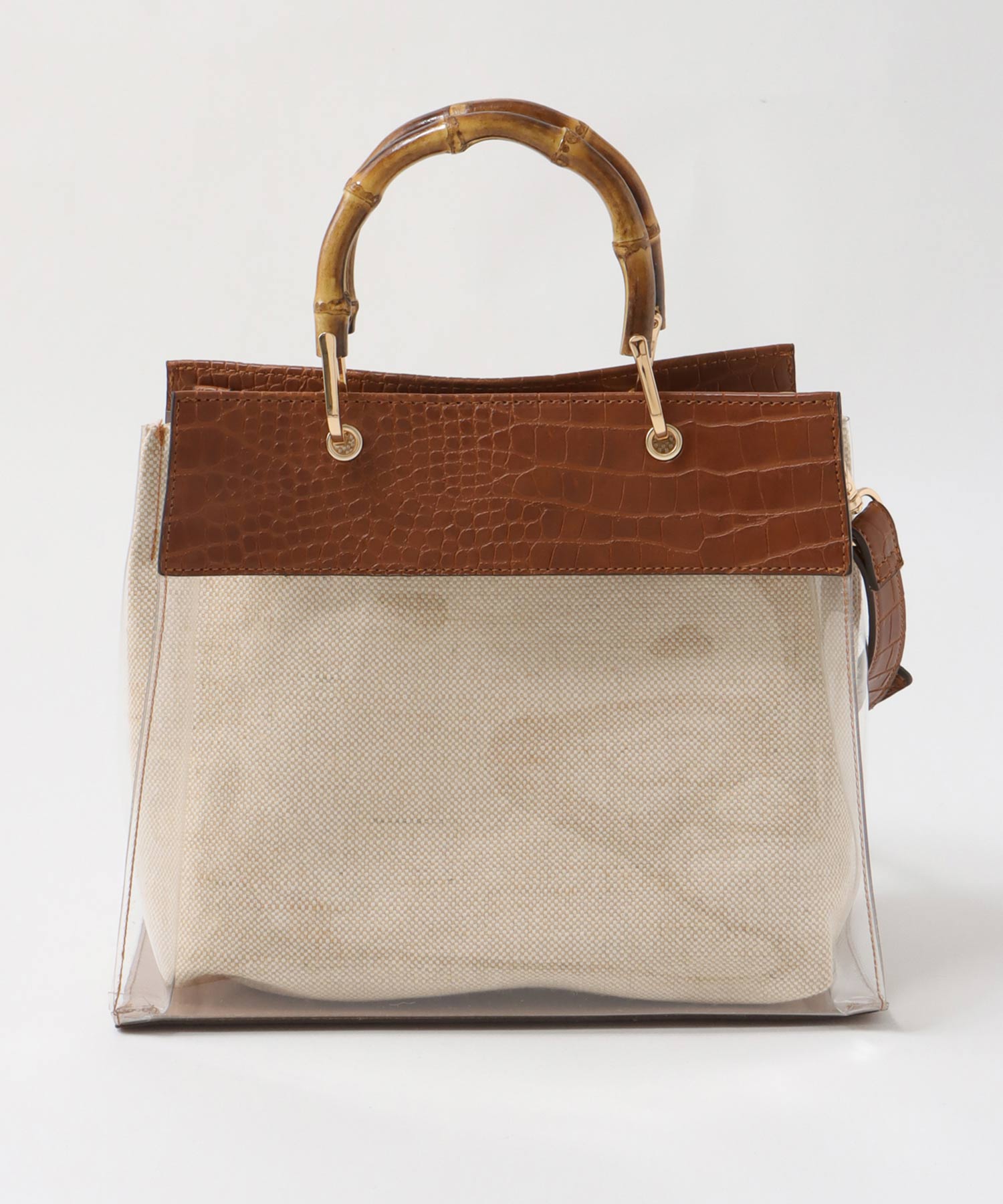 バンブーハンドル2Wayクリアバッグ