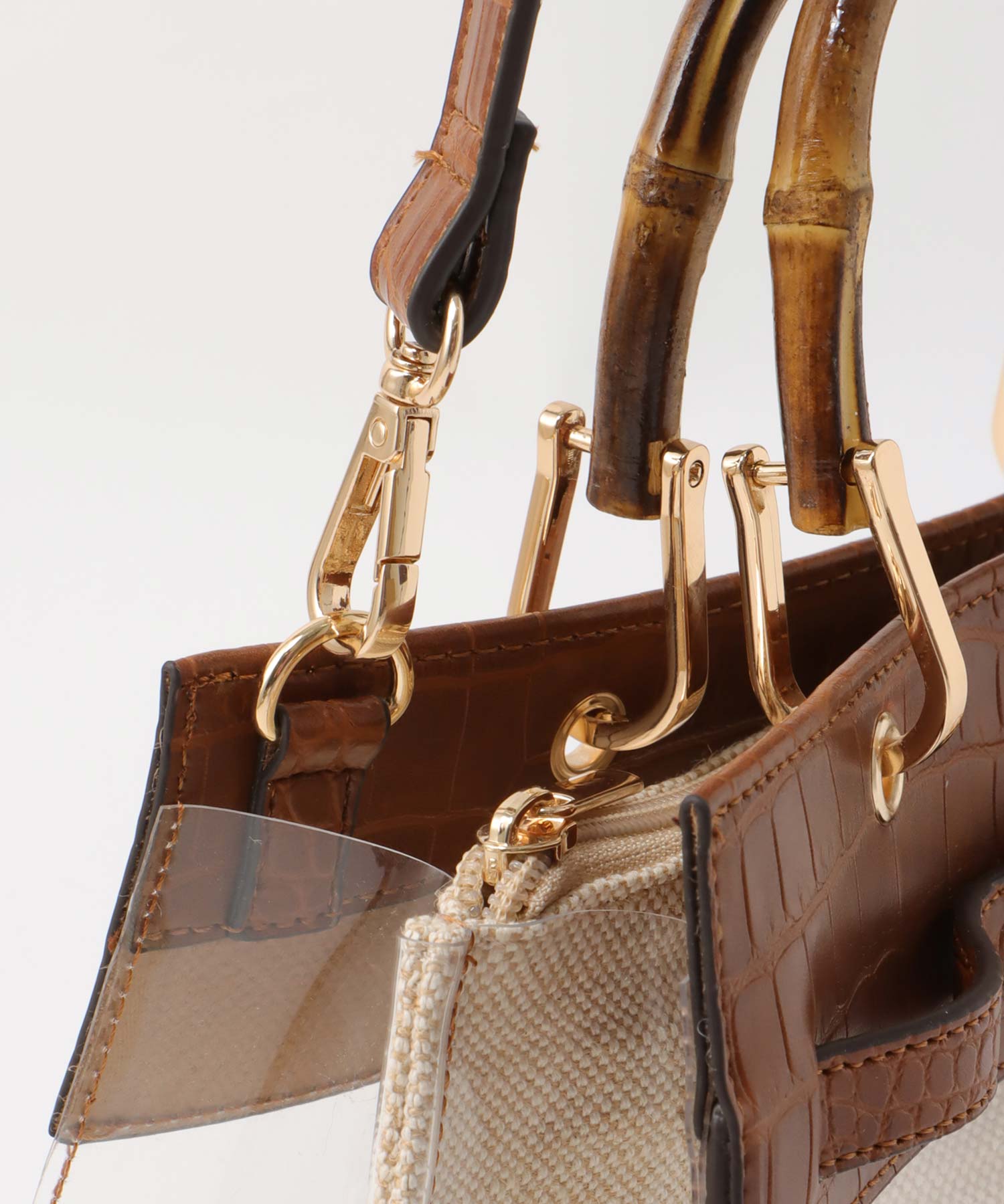 バンブーハンドル2Wayクリアバッグ