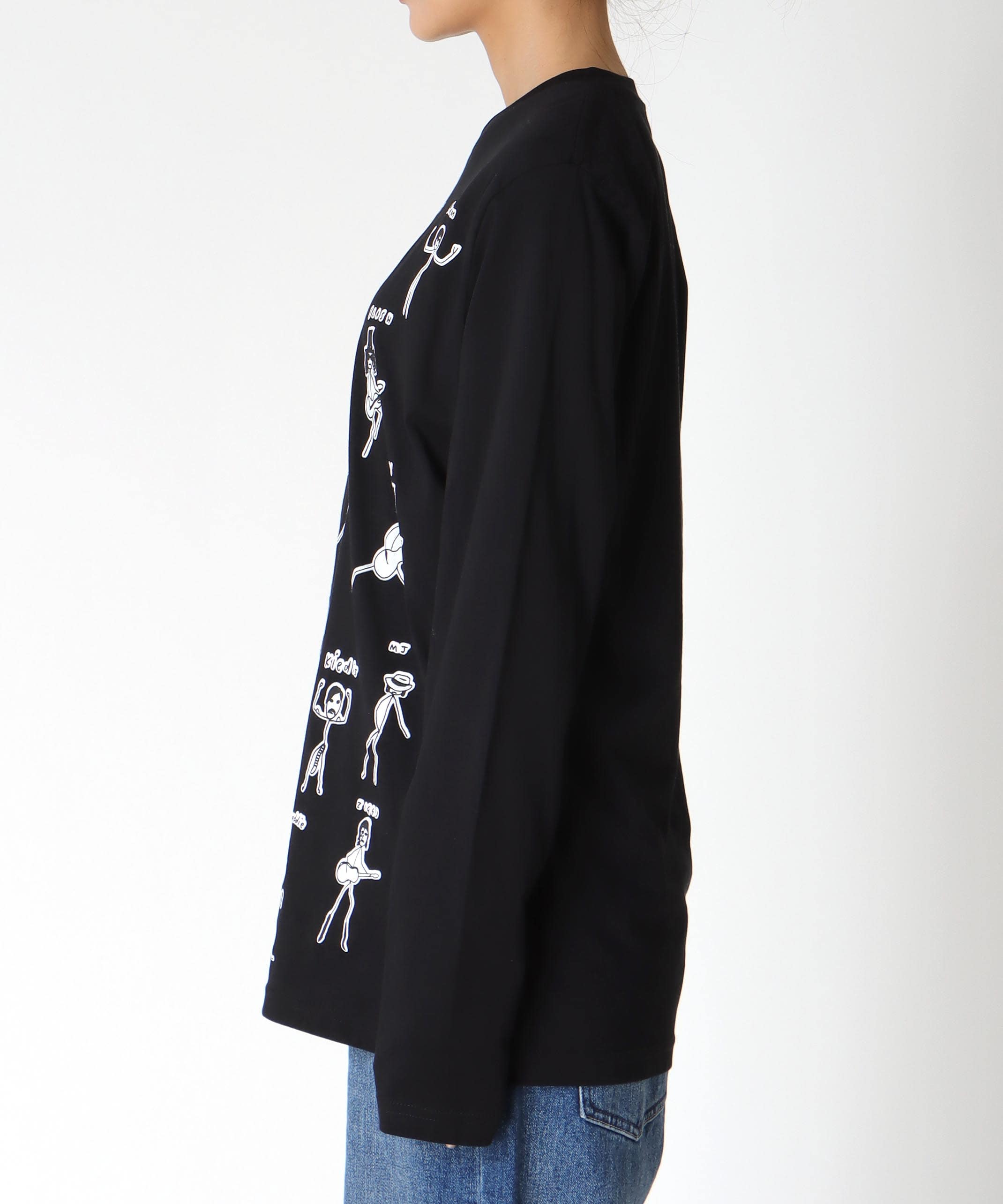 【BLACK SCORE】STICKMEN ROCK UNISEX ロングTシャツ