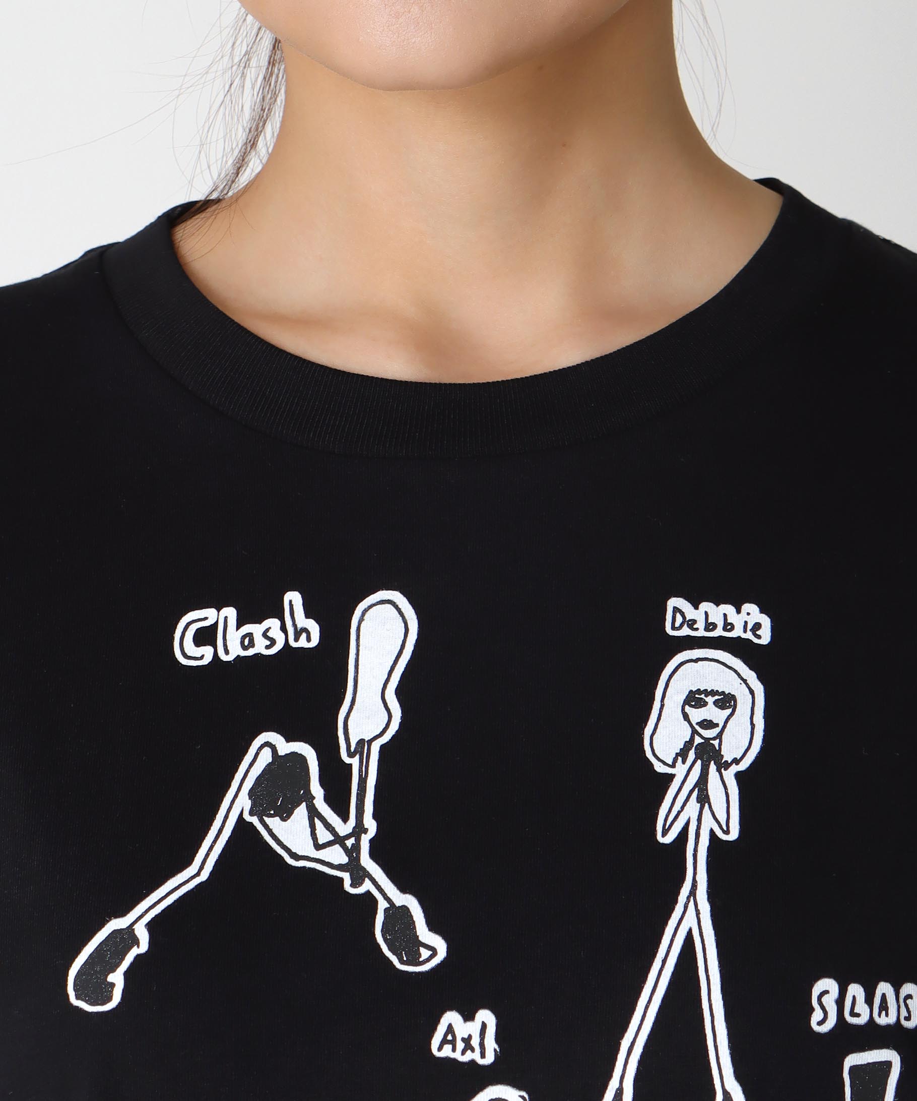 【BLACK SCORE】STICKMEN ROCK UNISEX ロングTシャツ