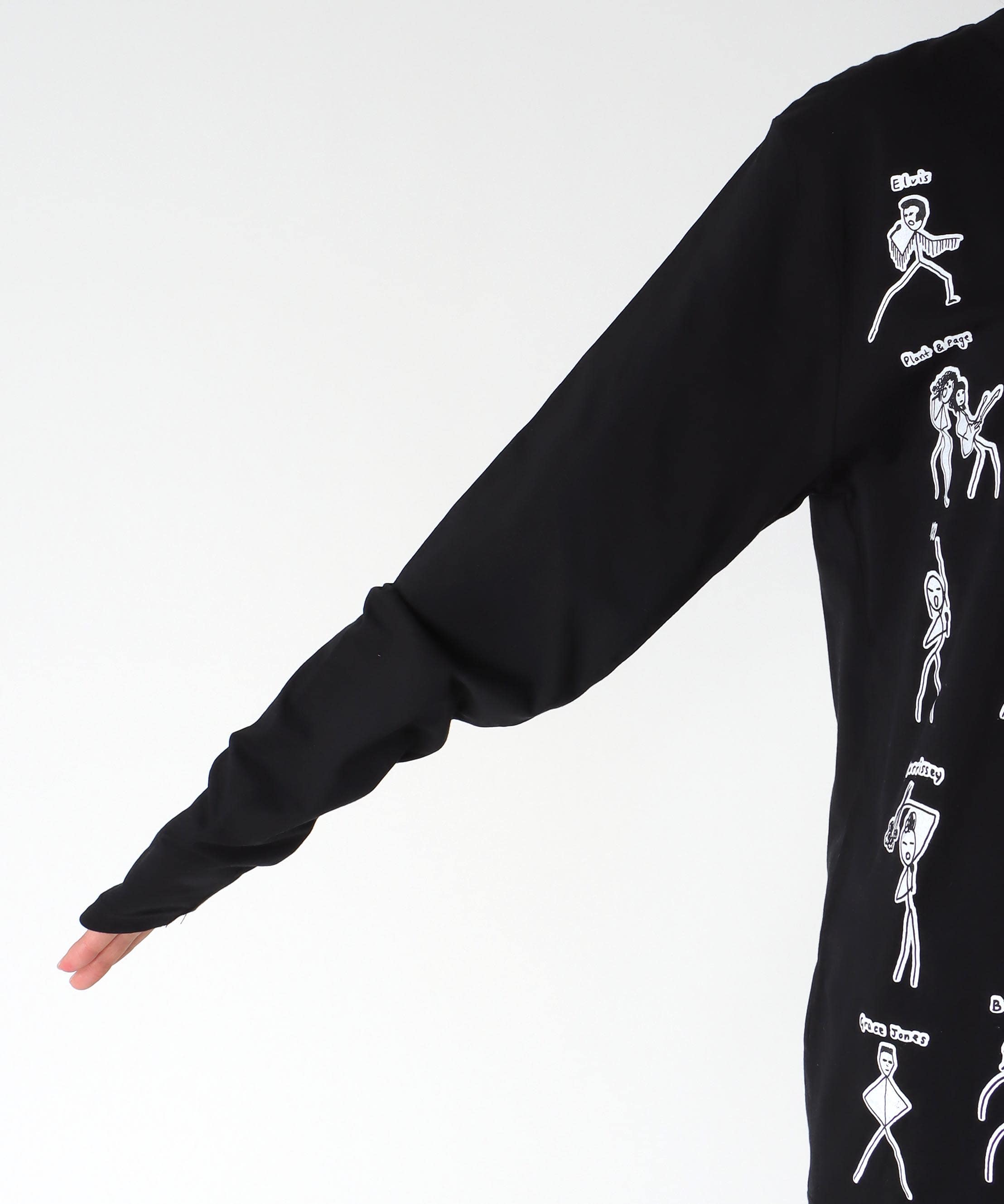【BLACK SCORE】STICKMEN ROCK UNISEX ロングTシャツ