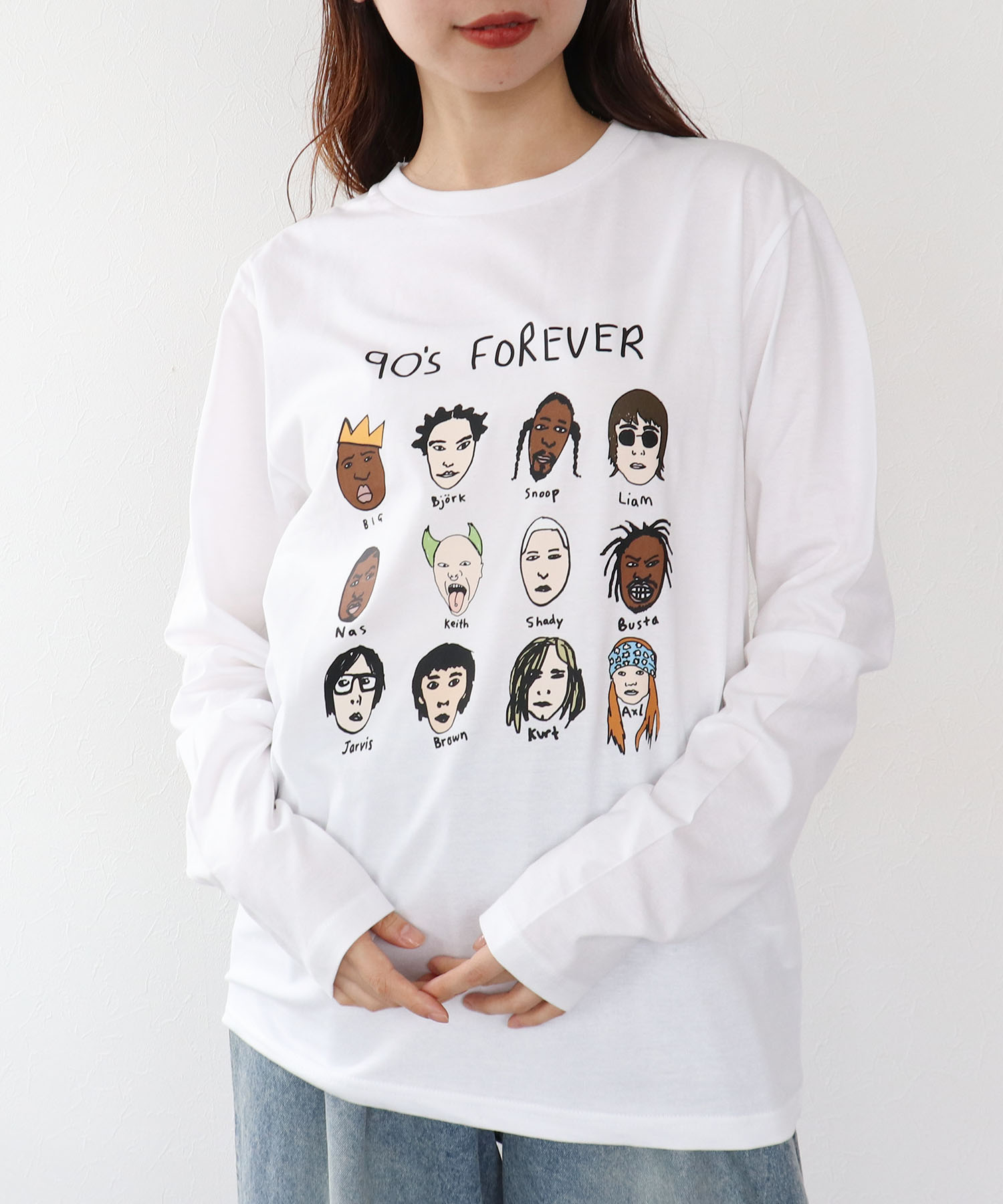 【BLACK SCORE】HERO EDIT 90S UNISEX ロングTシャツ