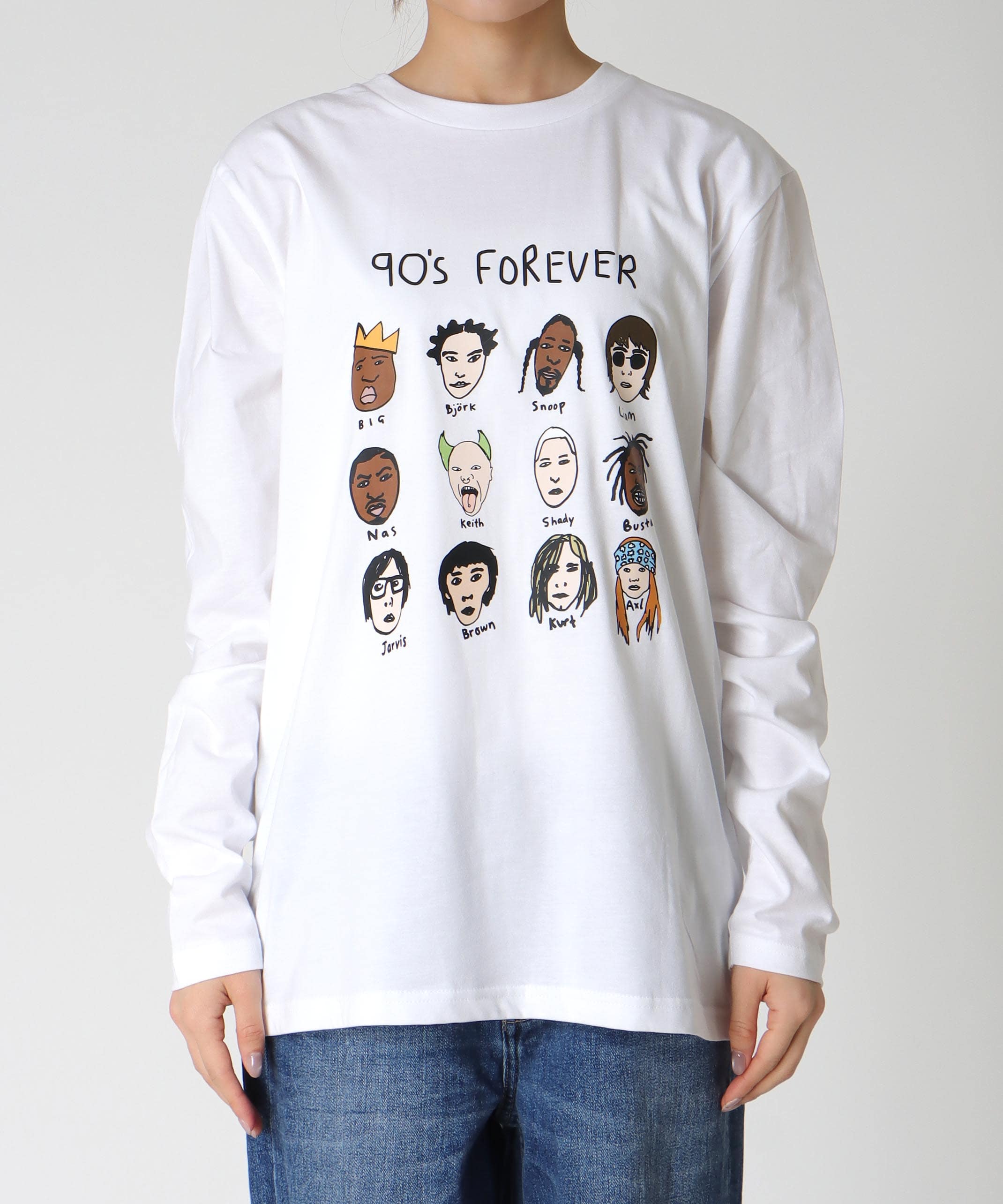 【BLACK SCORE】HERO EDIT 90S UNISEX ロングTシャツ