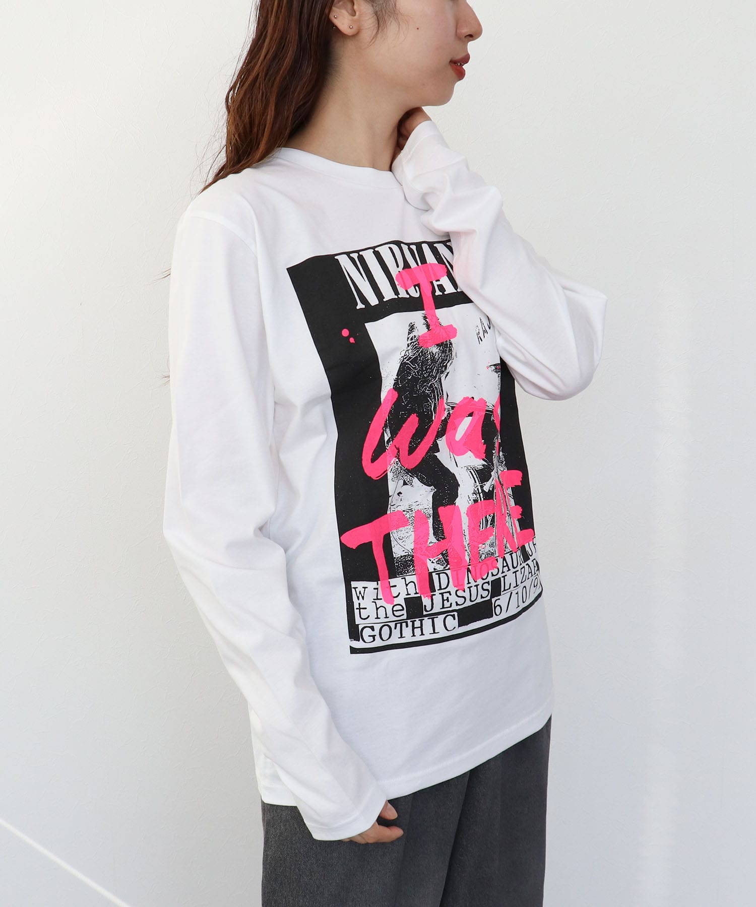 【BLACK SCORE】I WAS THERE NIRVANA UNISEX ロングTシャツ