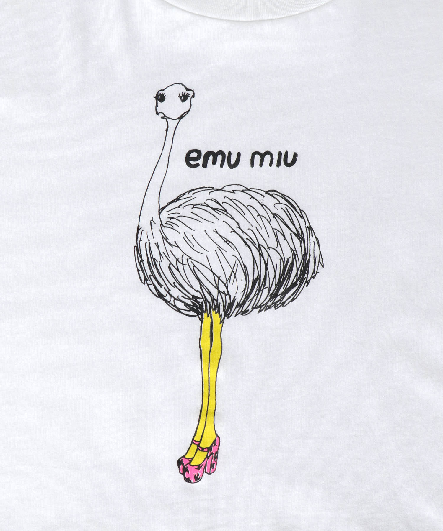 【BLACK SCORE】EMU MIU クロップドTシャツ