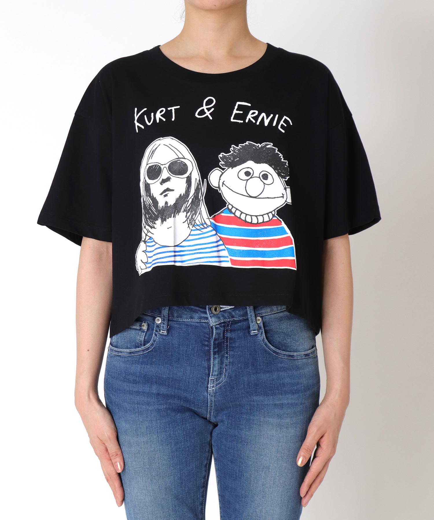【BLACK SCORE】KURT EARNIE  クロップドTシャツ