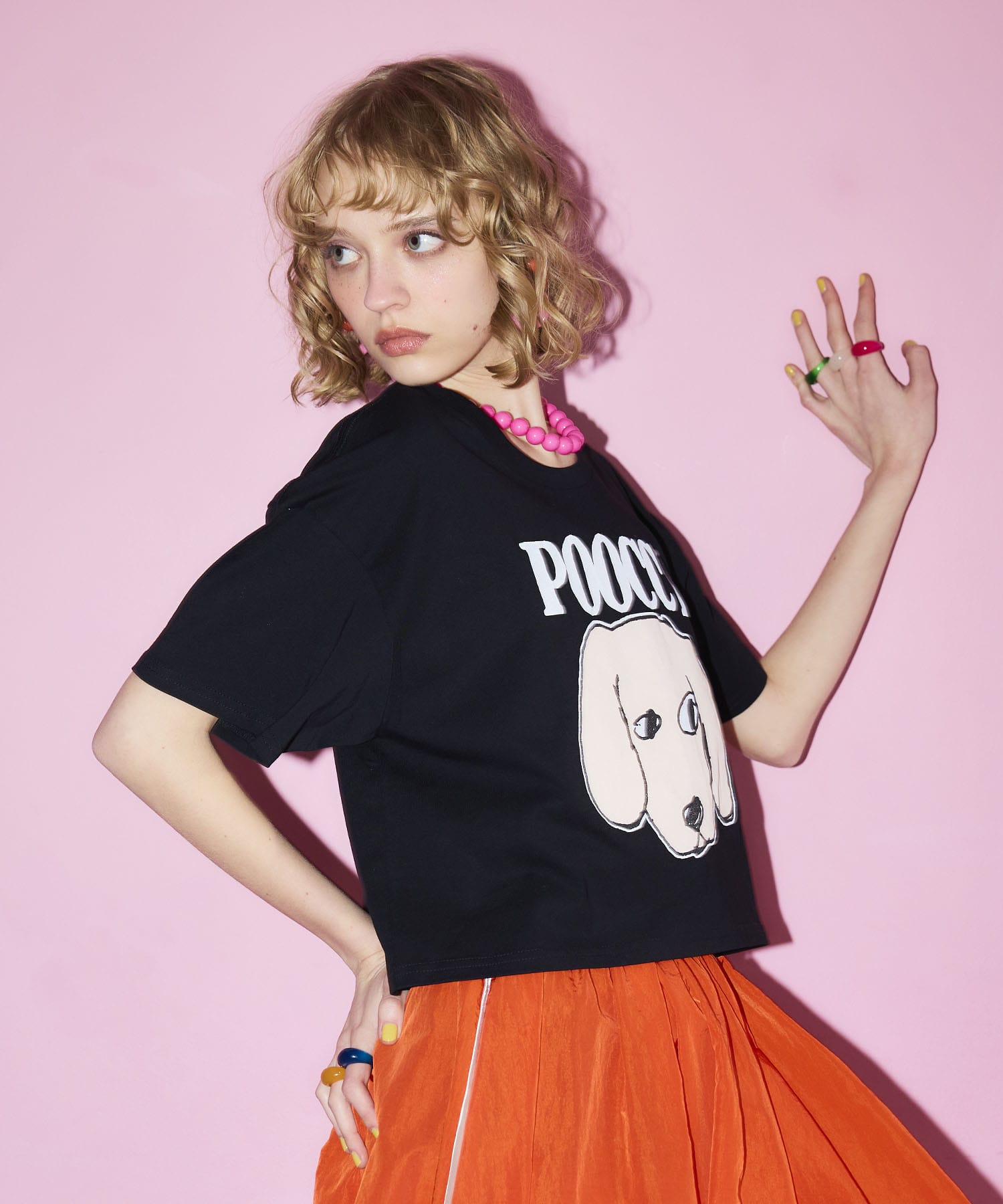 【BLACK SCORE】POCCI クロップドTシャツ