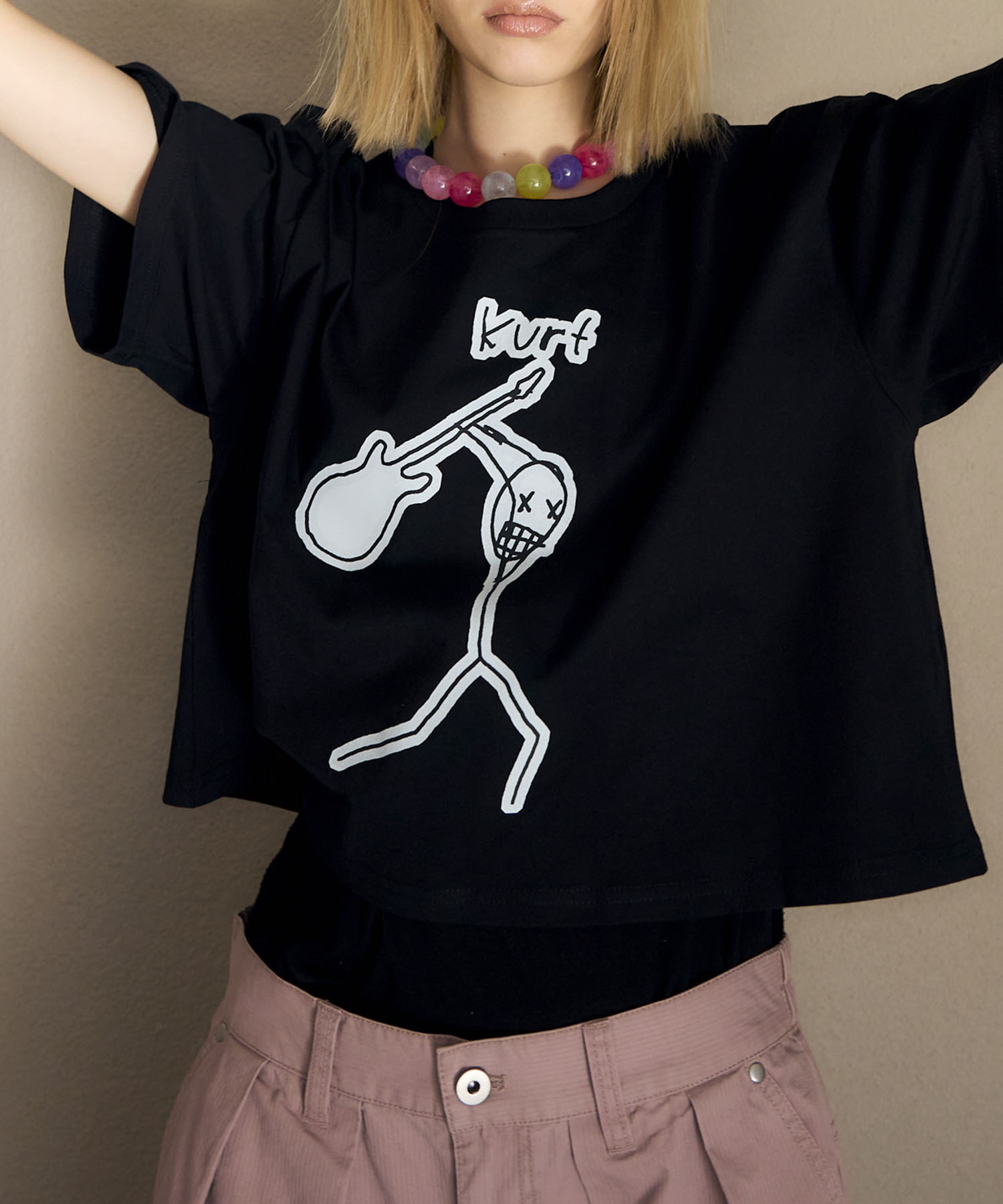 【BLACK SCORE】STICKMEN KURT クロップドTシャツ