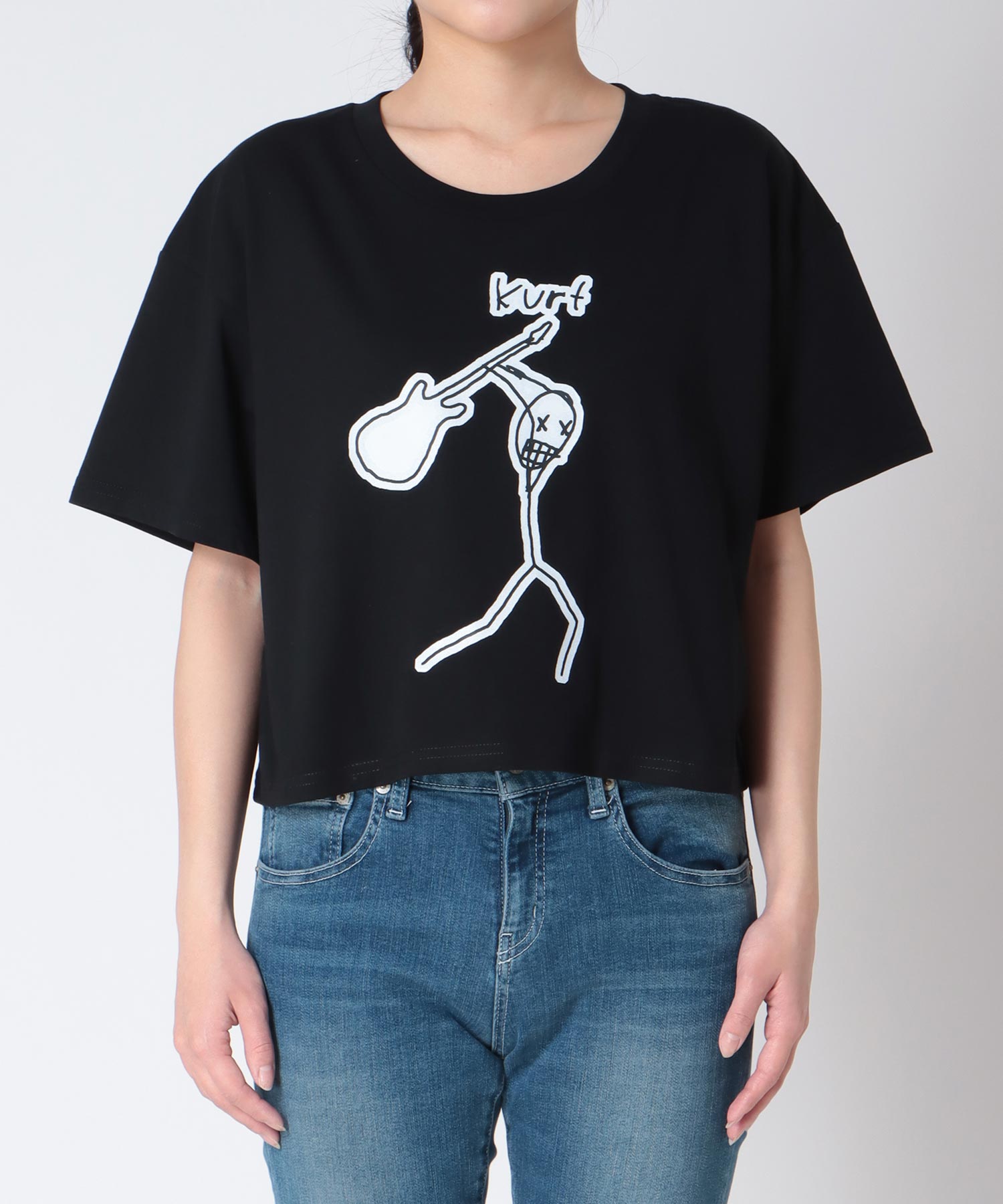【BLACK SCORE】STICKMEN KURT クロップドTシャツ
