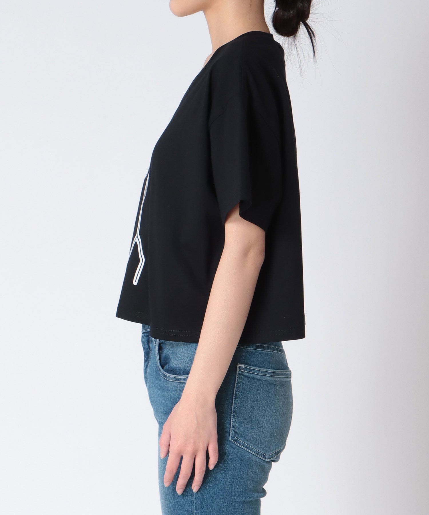 【BLACK SCORE】STICKMEN KURT クロップドTシャツ