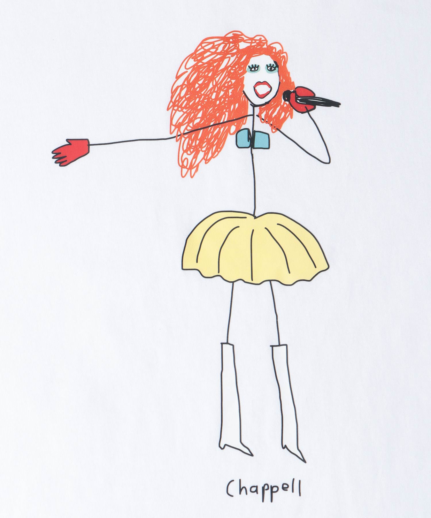 【BLACK SCORE】STICK CHAPPELL クロップドTシャツ