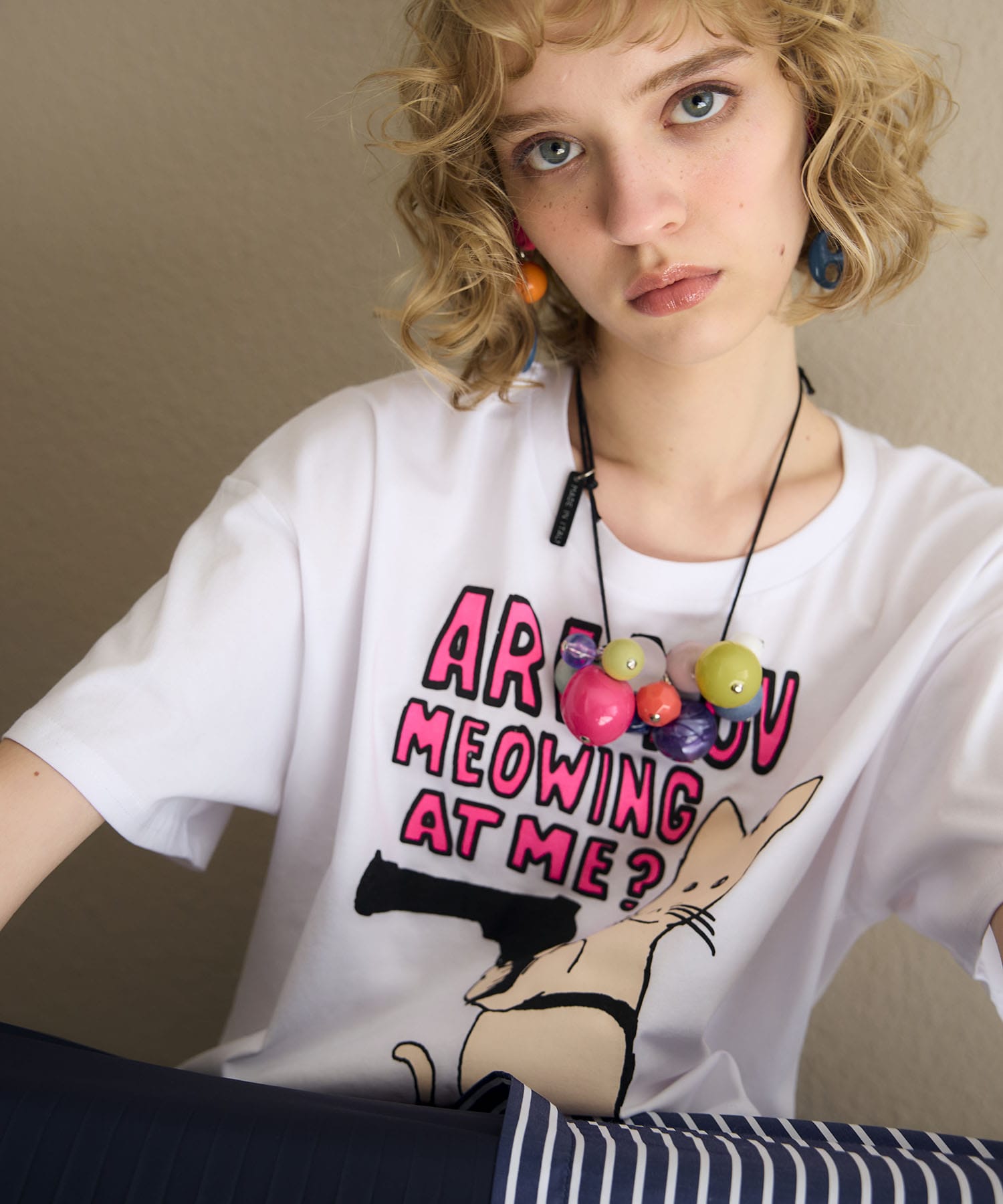 【BLACK SCORE】TAXI CAT　クロップドTシャツ