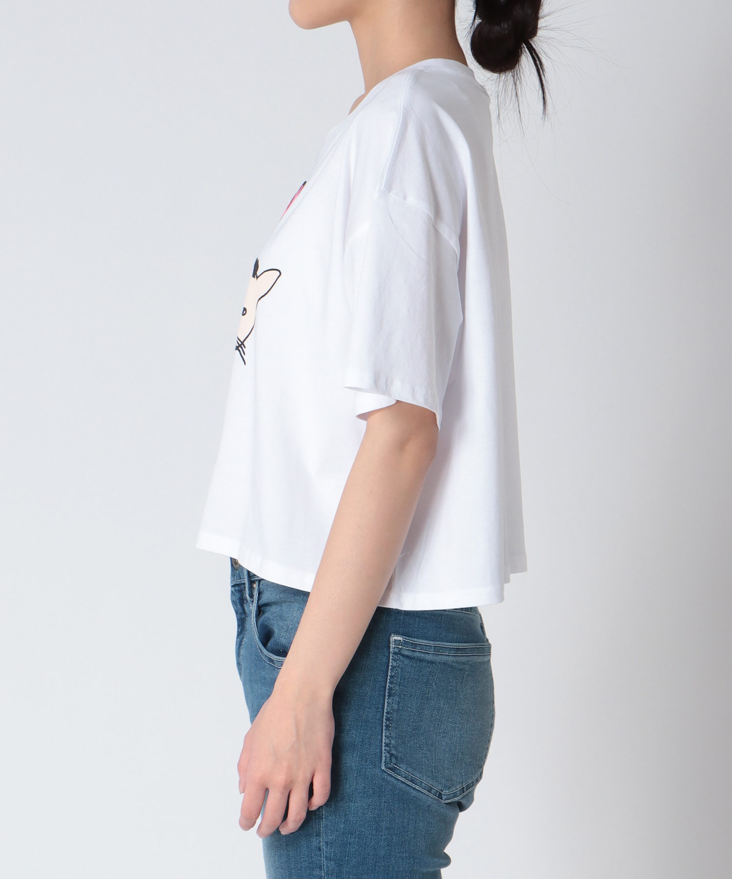 【BLACK SCORE】TAXI CAT　クロップドTシャツ