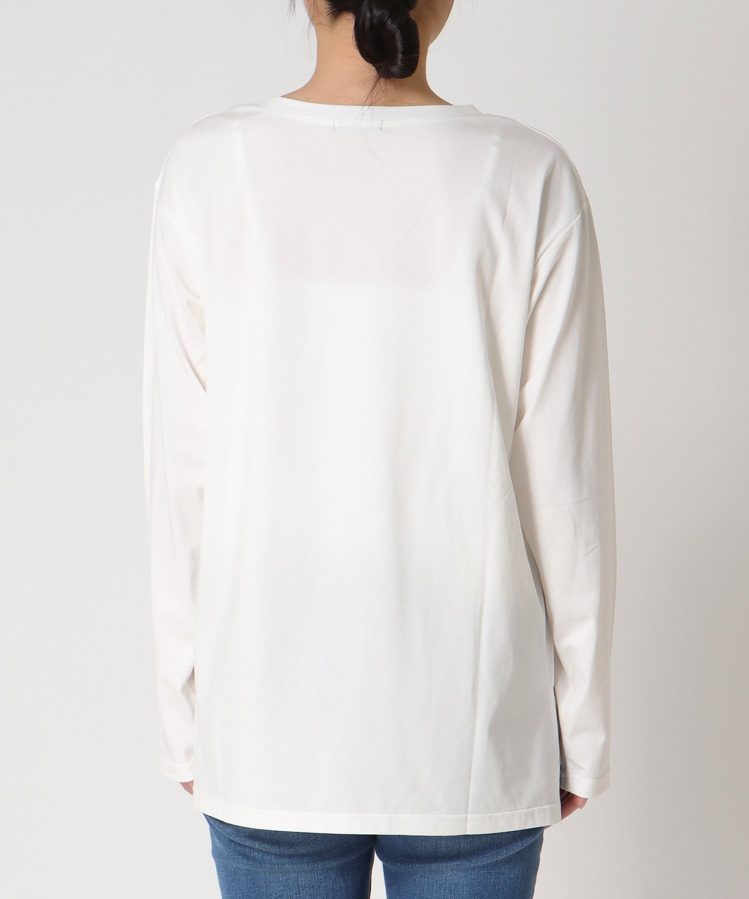 メタリックロゴ箔プリントTシャツ