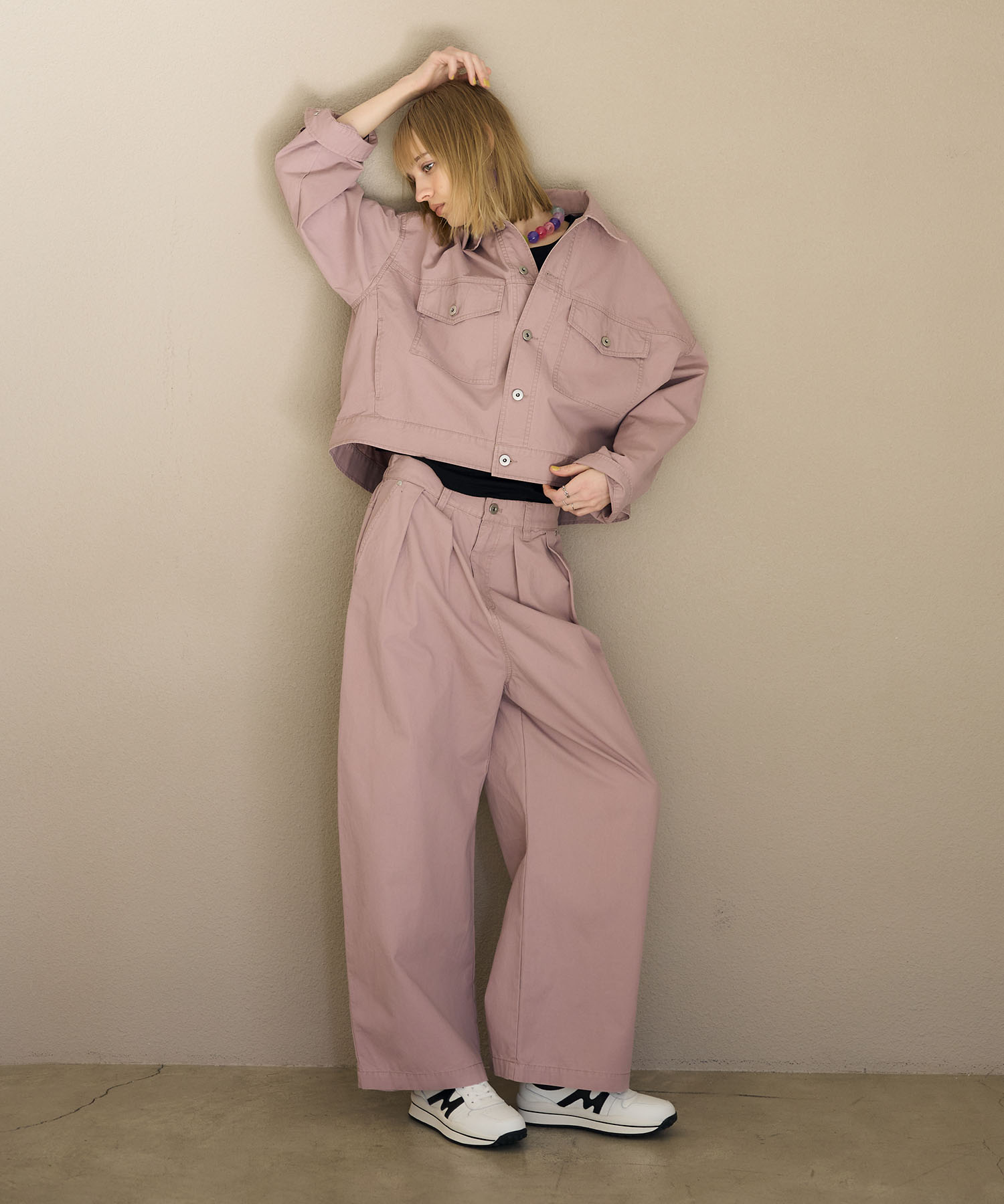 ピケバイオ加工ワイドジャケット