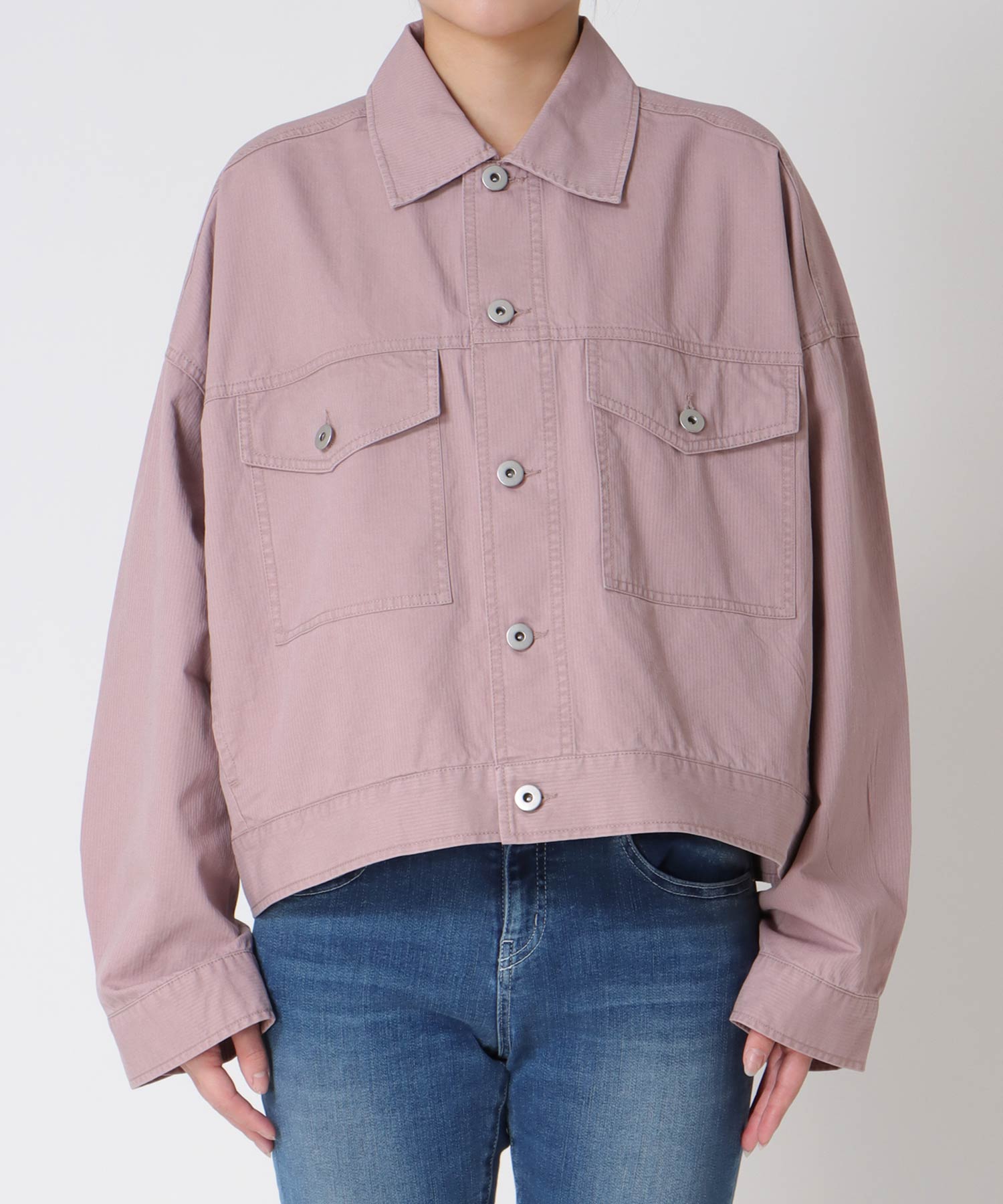 ピケバイオ加工ワイドジャケット