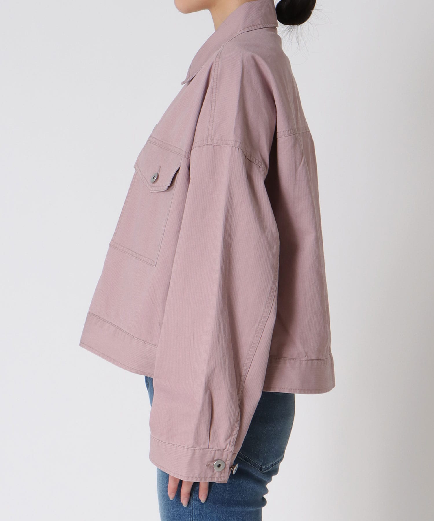 ピケバイオ加工ワイドジャケット