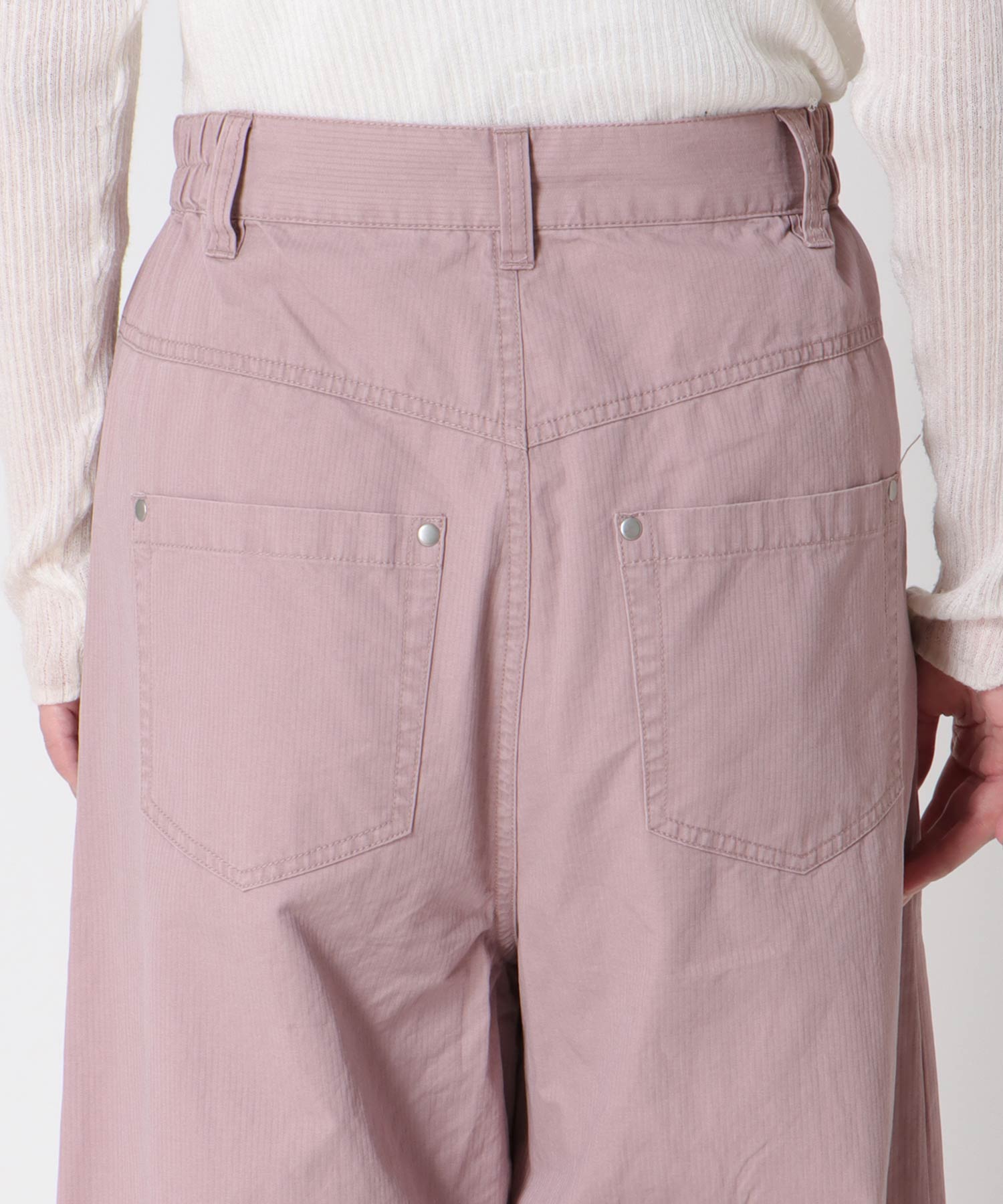 ボリュームタックワイドパンツ