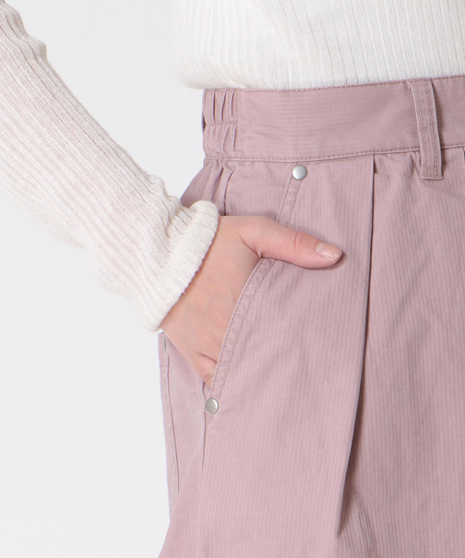 ボリュームタックワイドパンツ