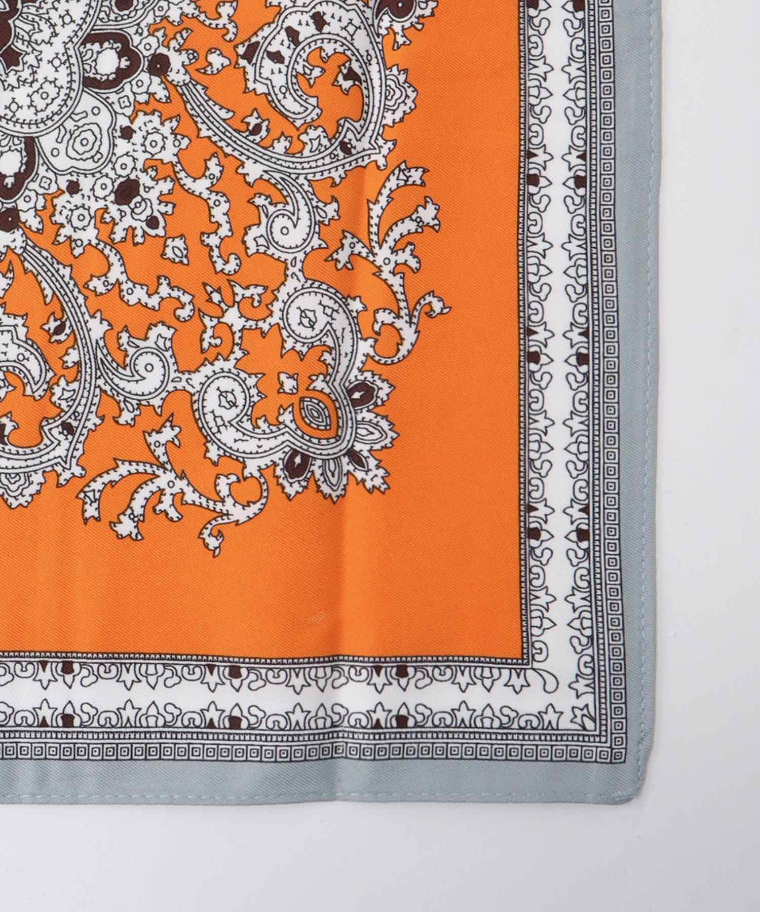 パネルペイズリープリントスカーフ