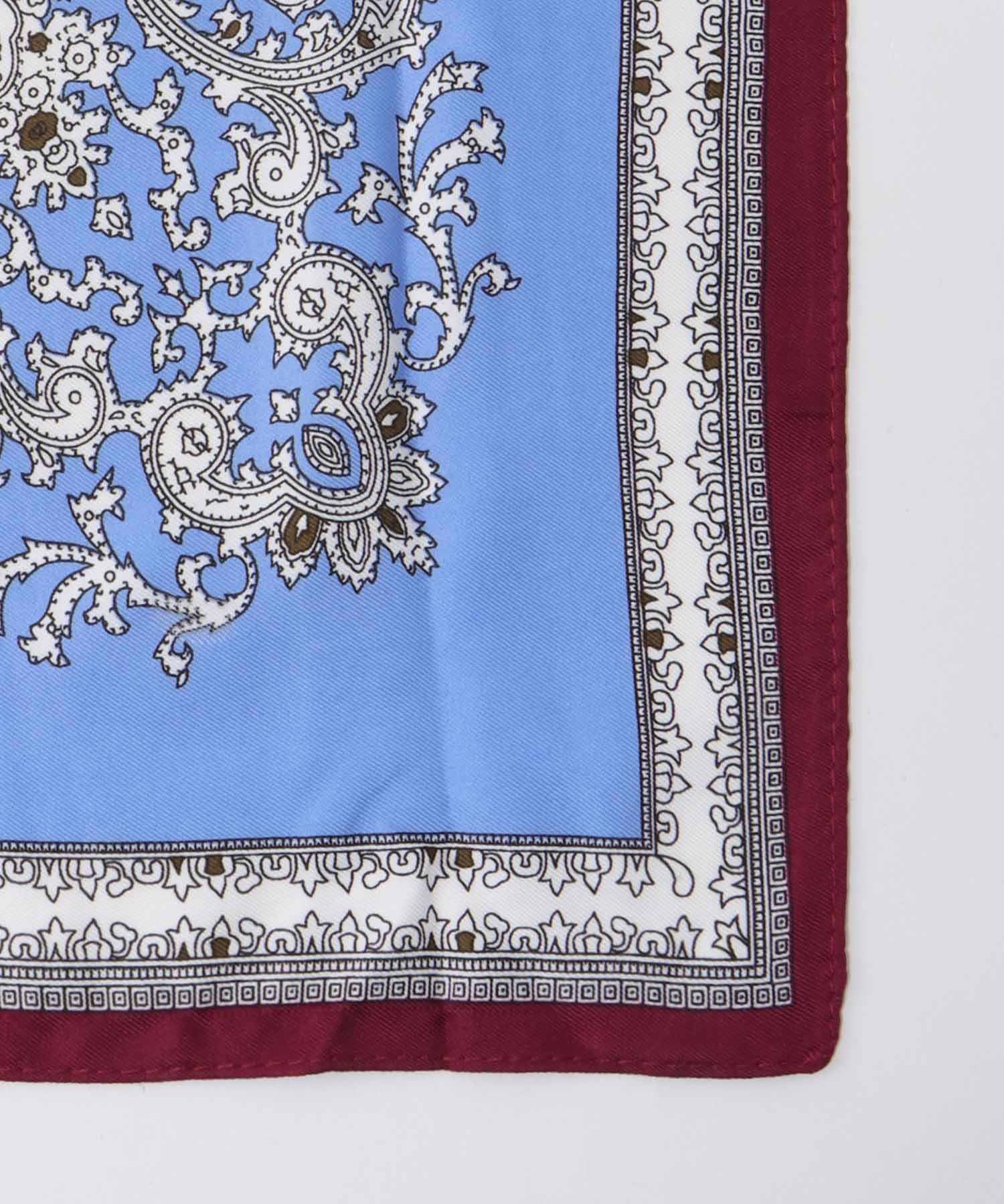 パネルペイズリープリントスカーフ