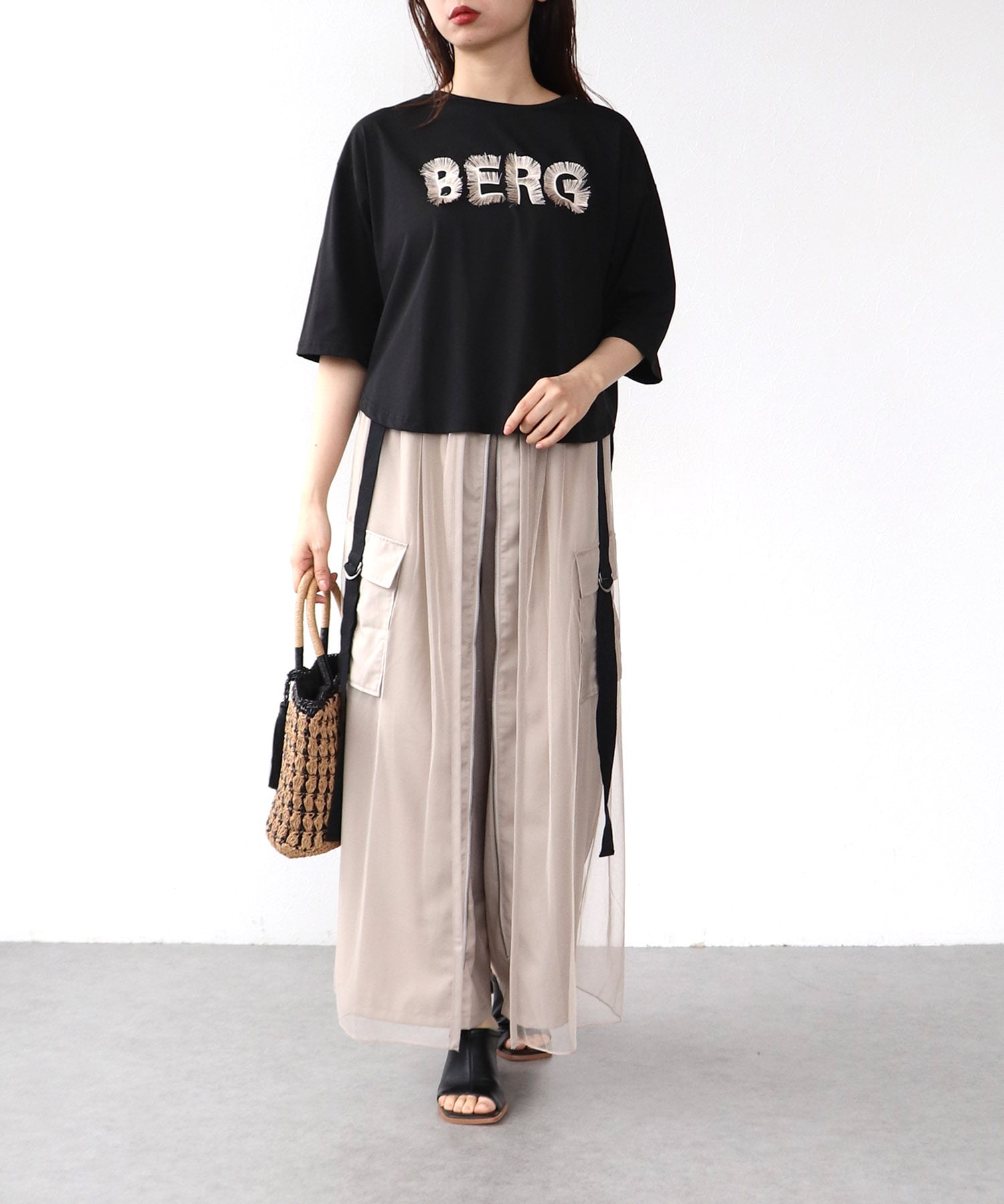 フリンジロゴTシャツ