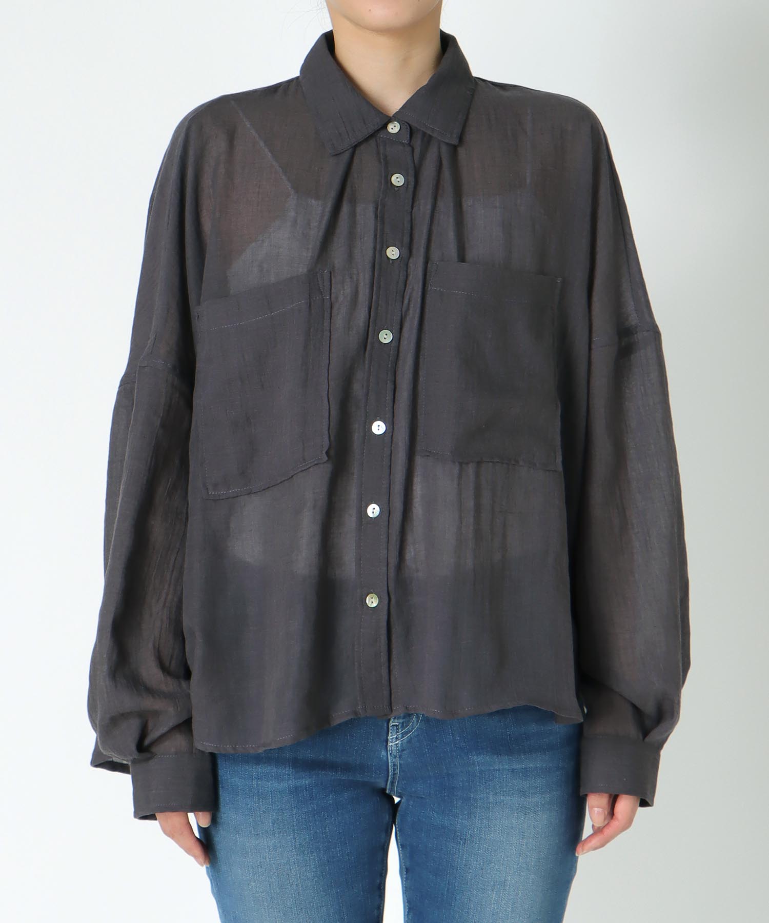 ドルマンビッグポケットシャツ